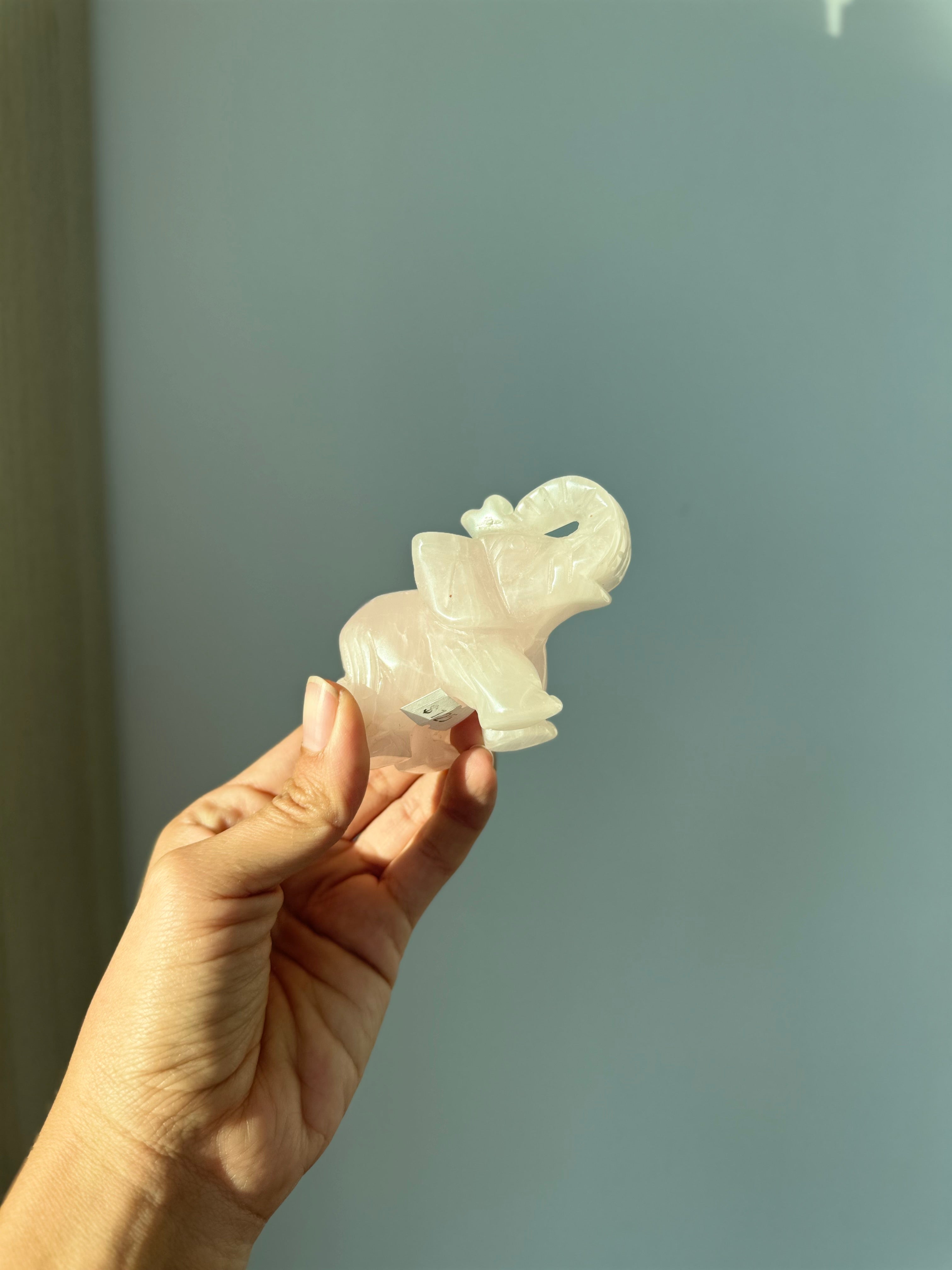Rose Quartz Elephant – Love, Harmony & Gentle Protection