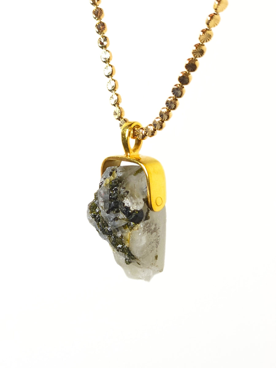 Khemia Legacy Beacons Of Light Collection - Epidote in quartz (Gold)