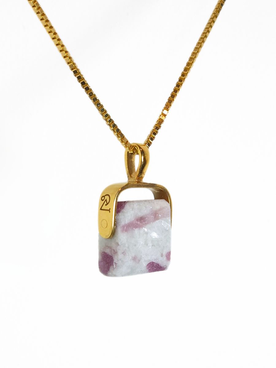 Khemia Legacy Beacons Of Light Collection - Pink Tourmaline in Quartz (Gold)