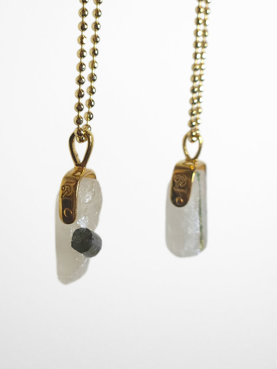 Khemia Legacy Beacons Of Light Collection - Green Tourmaline in Quartz (gold)