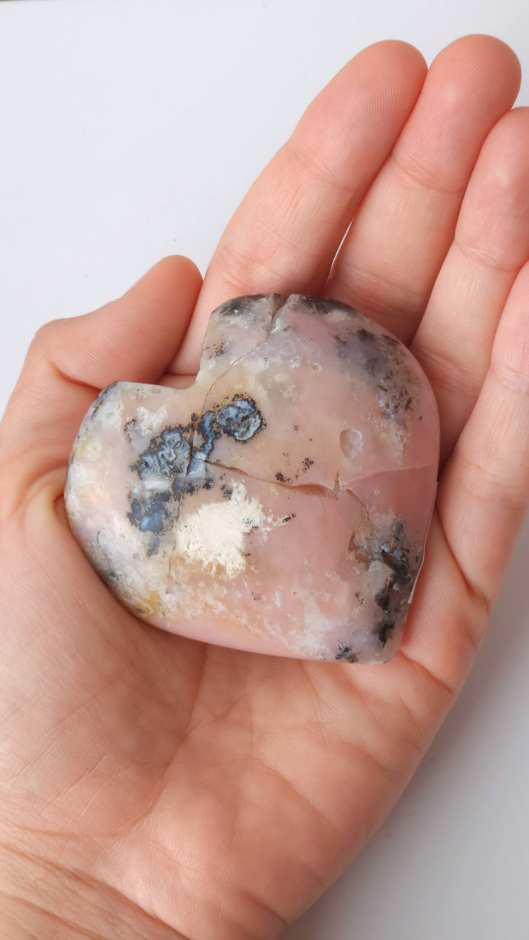 Pink Opal Hearts for heart healing harmony, Embracing Resilience and Love