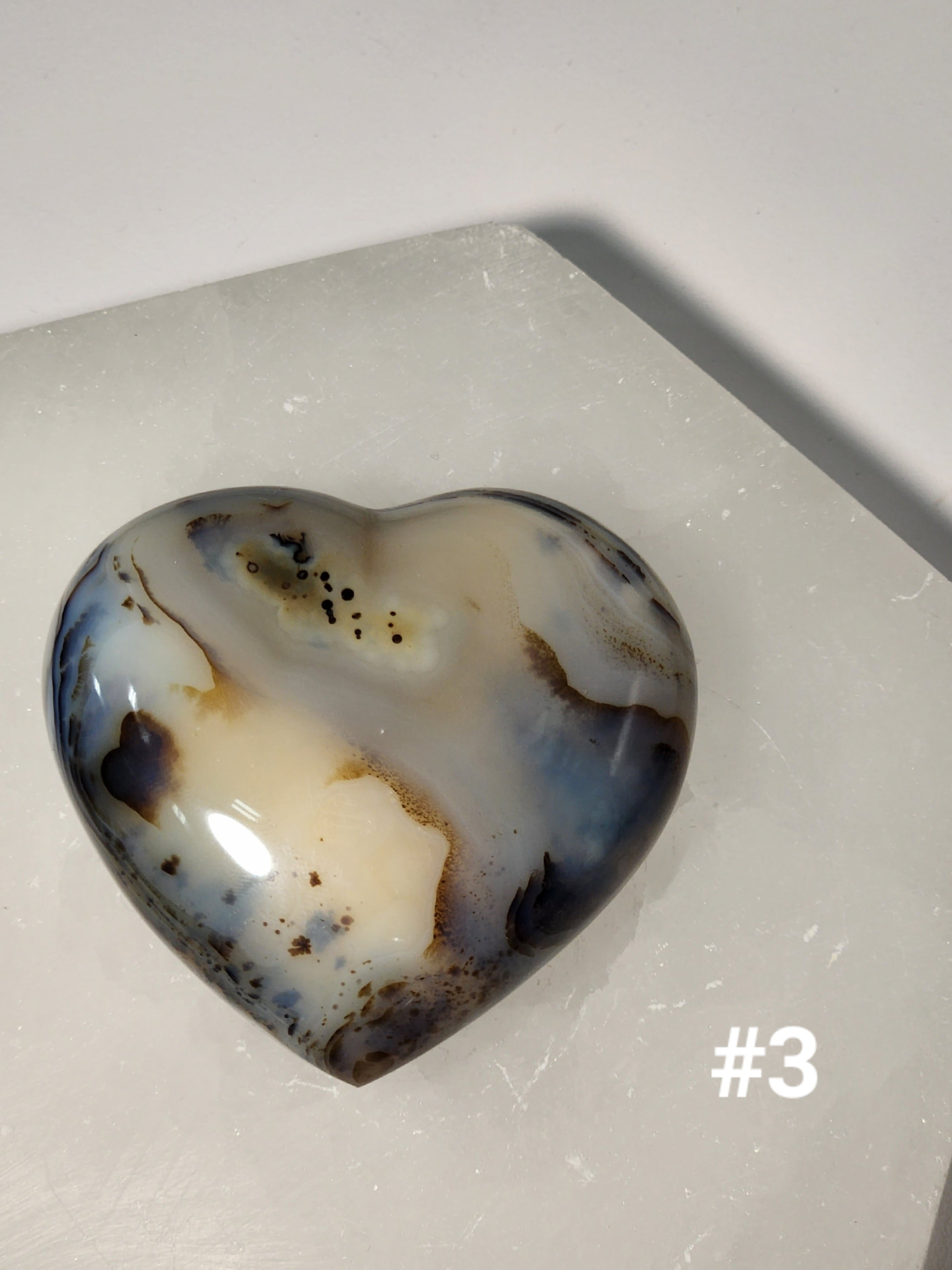 Agate hearts for Protection and Courage.