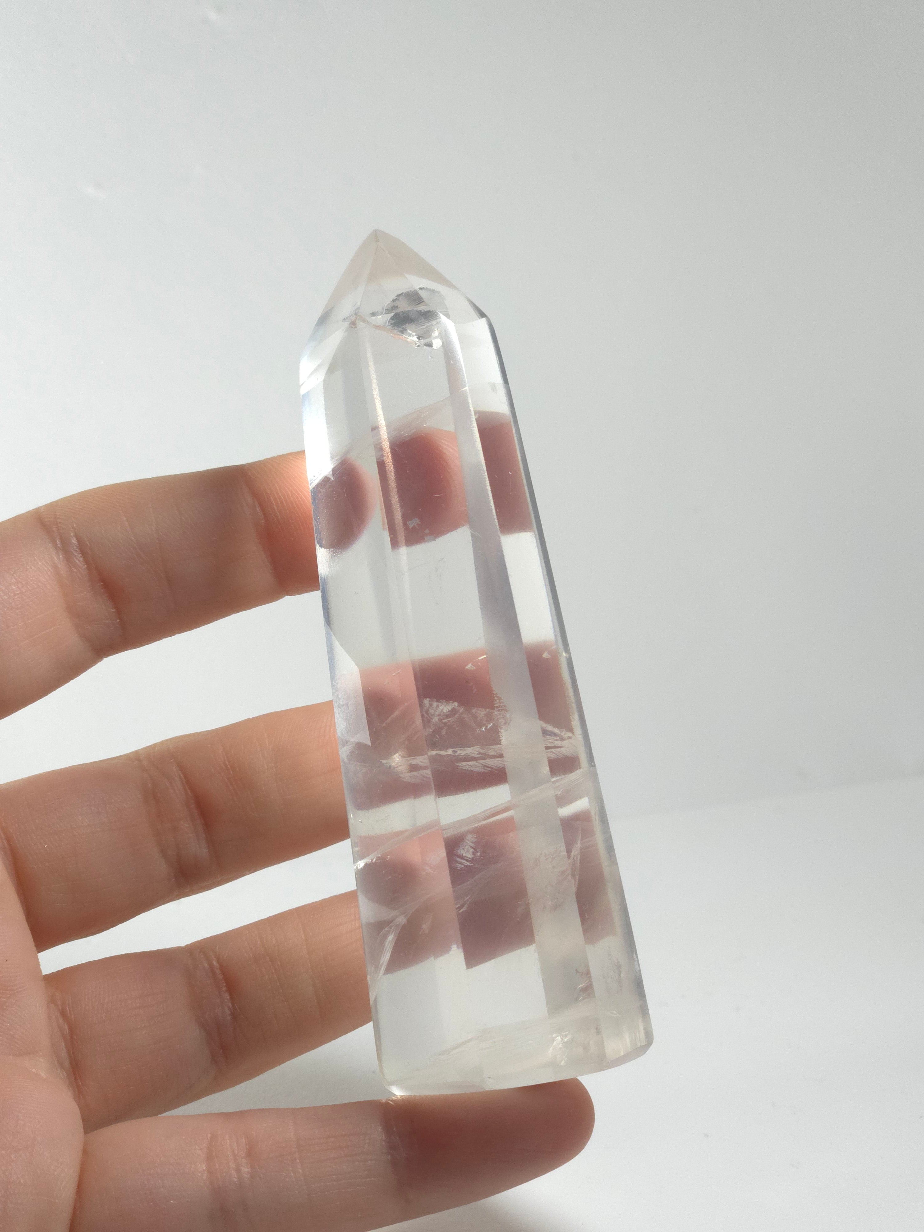 Radiant White Moon Quartz Points - Healing Crystal from Madagascar