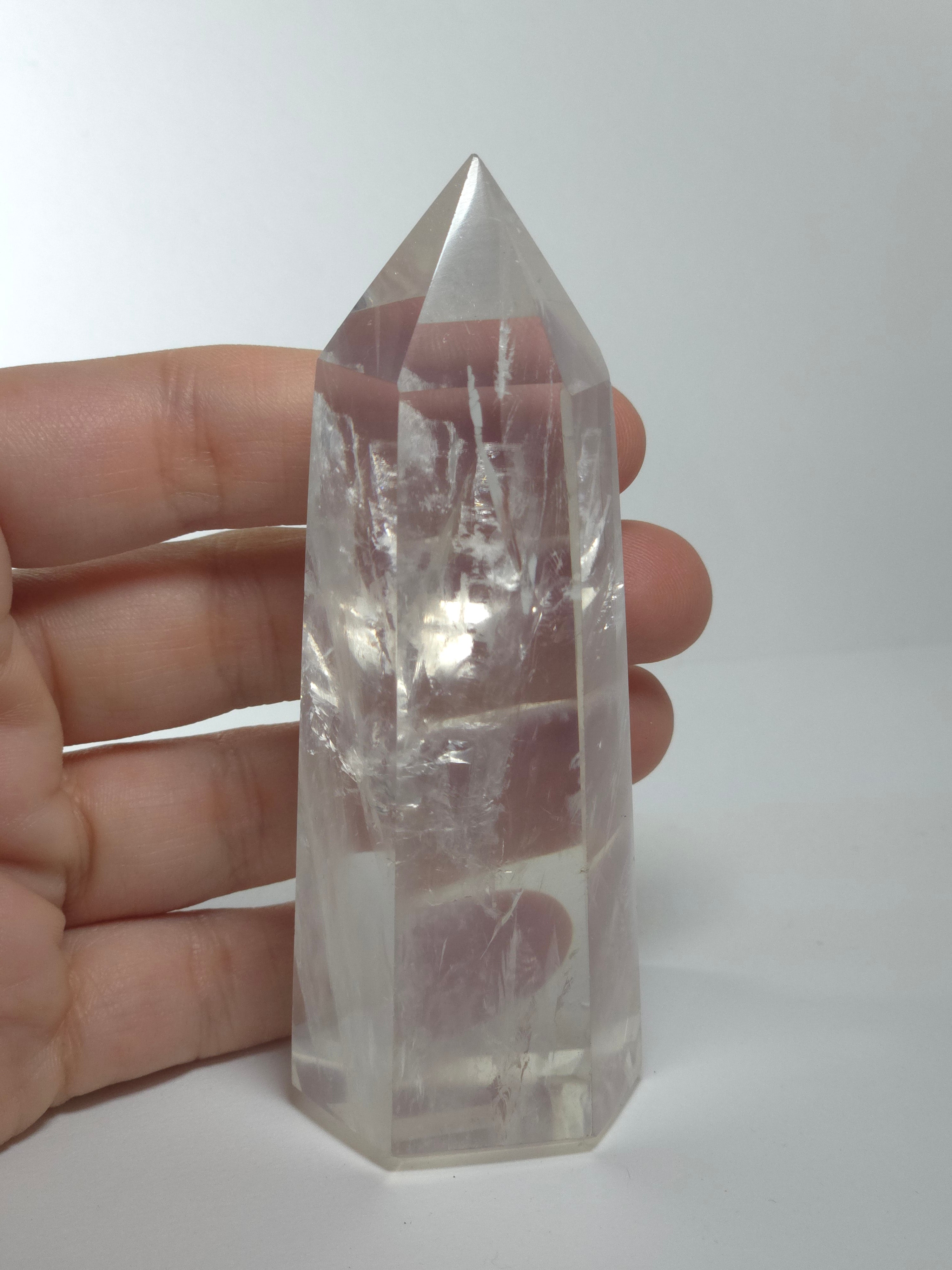 Radiant White Moon Quartz Points - Healing Crystal from Madagascar