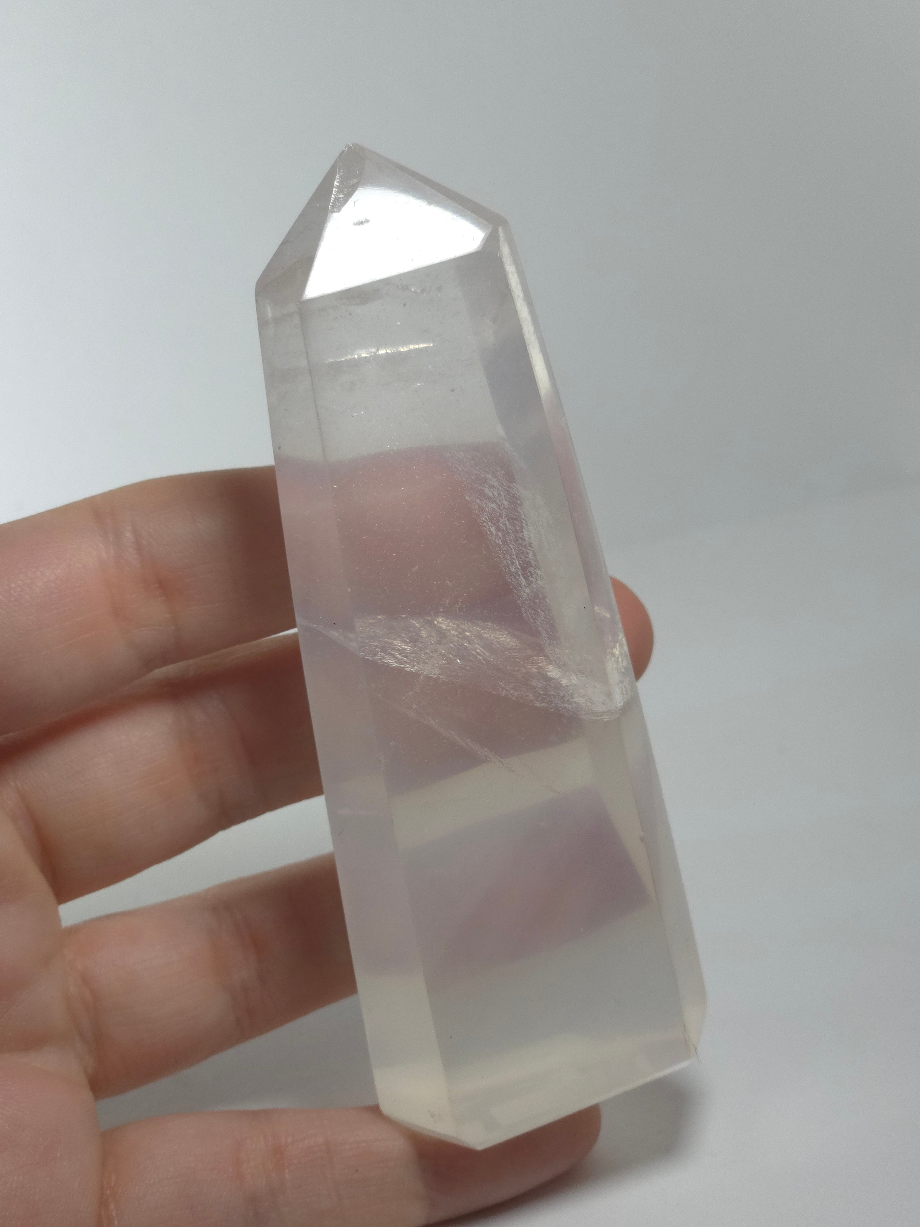 Radiant White Moon Quartz Points - Healing Crystal from Madagascar