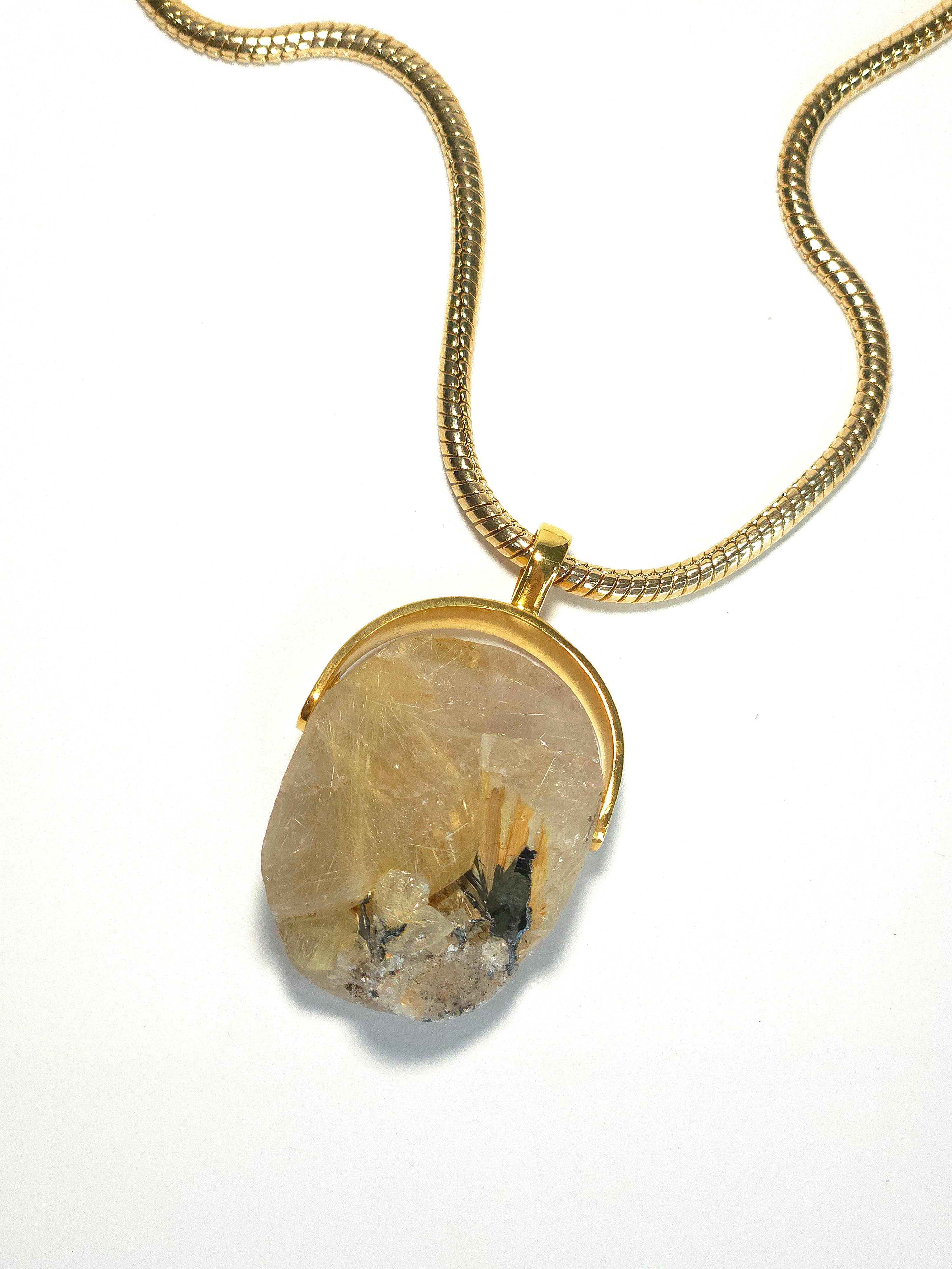 Khemia Legacy Beacons Of Light Collection - Golden Rutile Quartz (Gold)