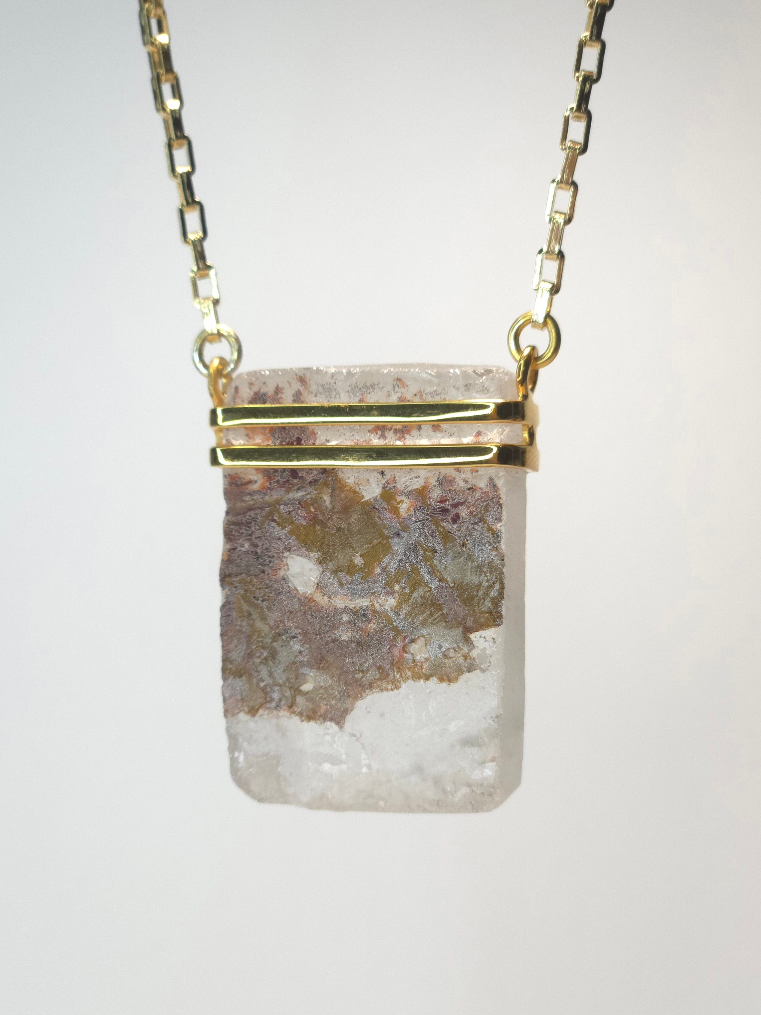 Khemia Legacy Beacons Of Light Collection - Hematite Quartz in gold