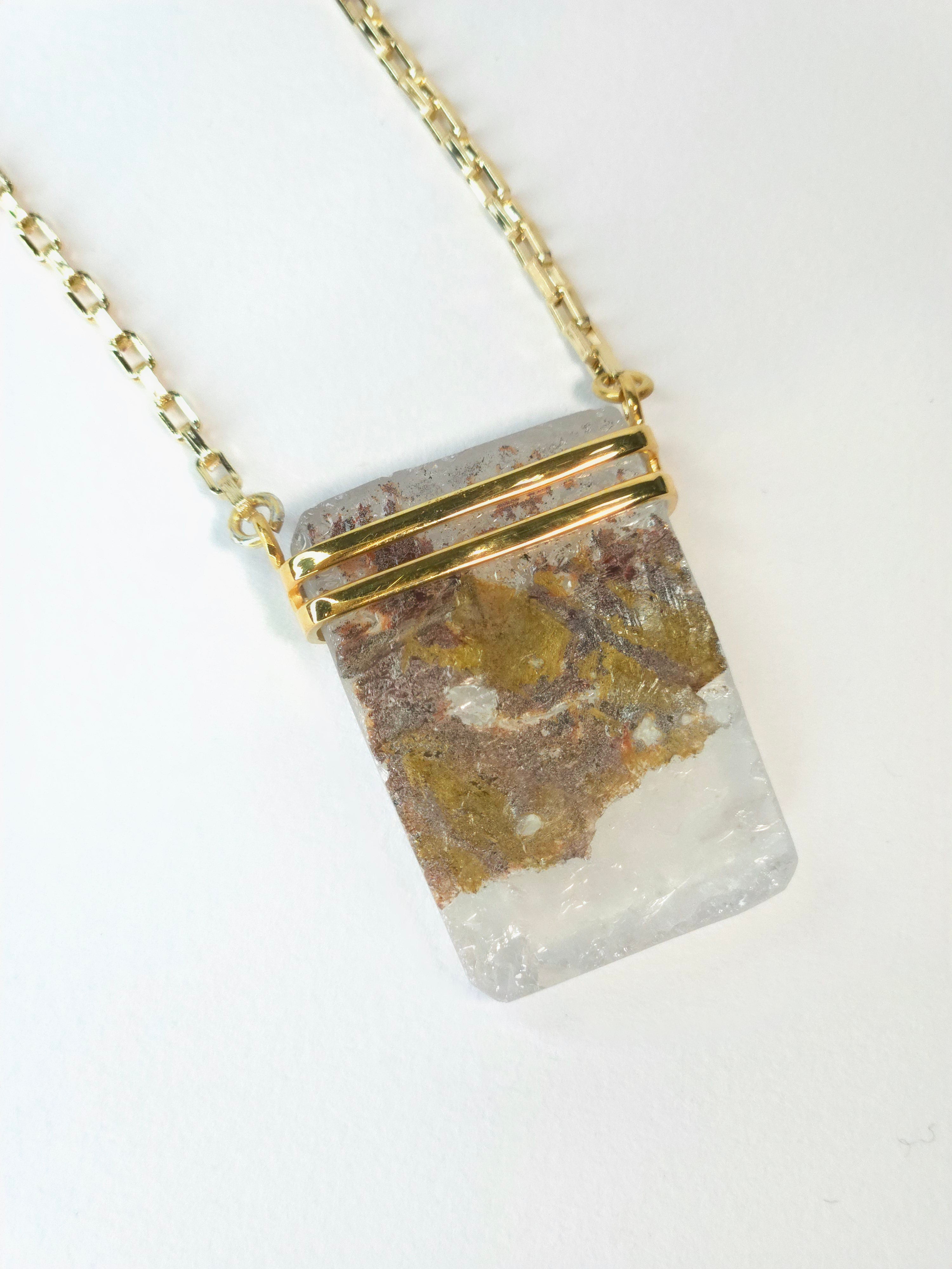 Khemia Legacy Beacons Of Light Collection - Hematite Quartz in gold