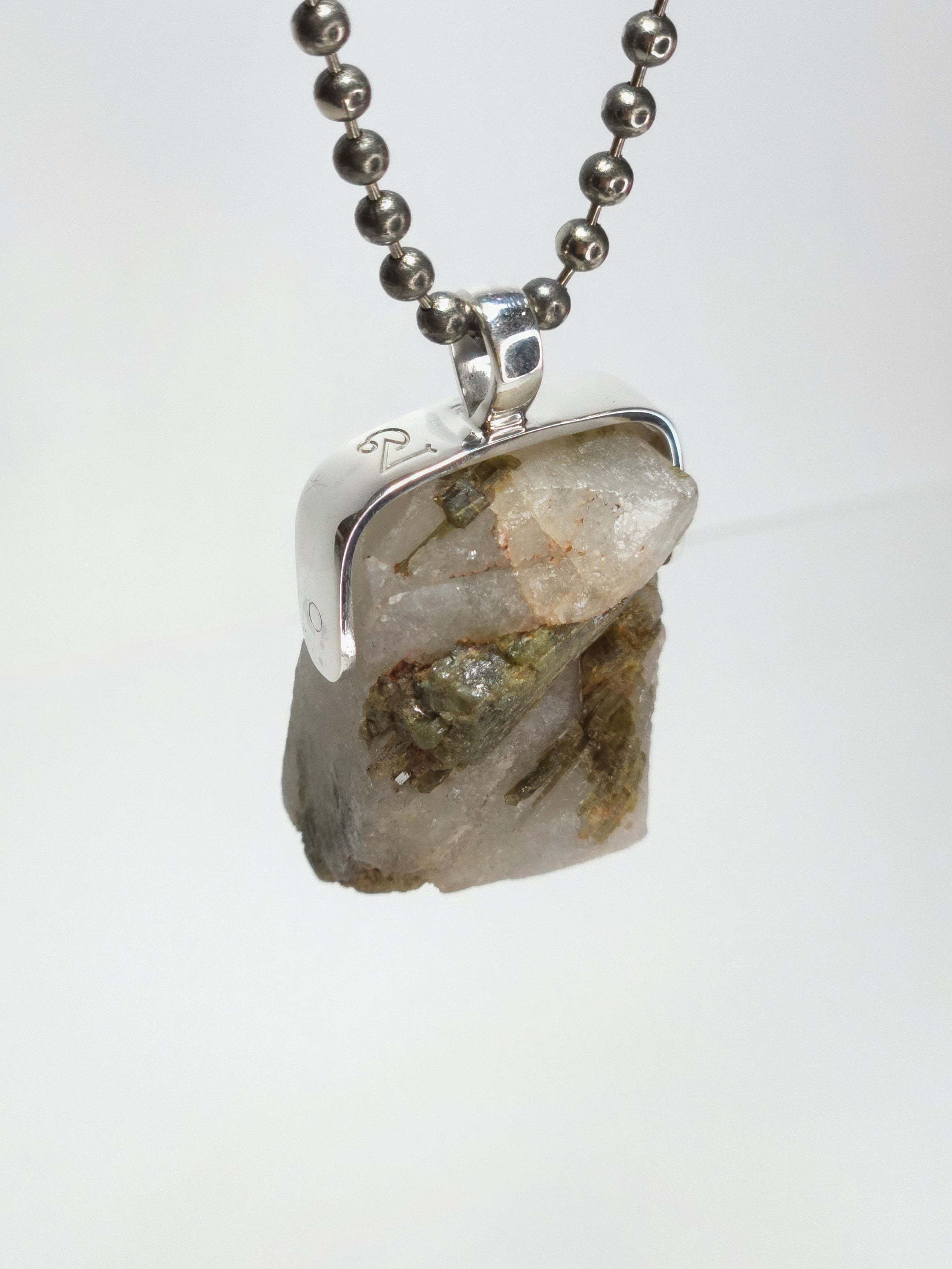 Khemia Legacy Beacons Of Light Collection - Green Tourmaline in Quartz