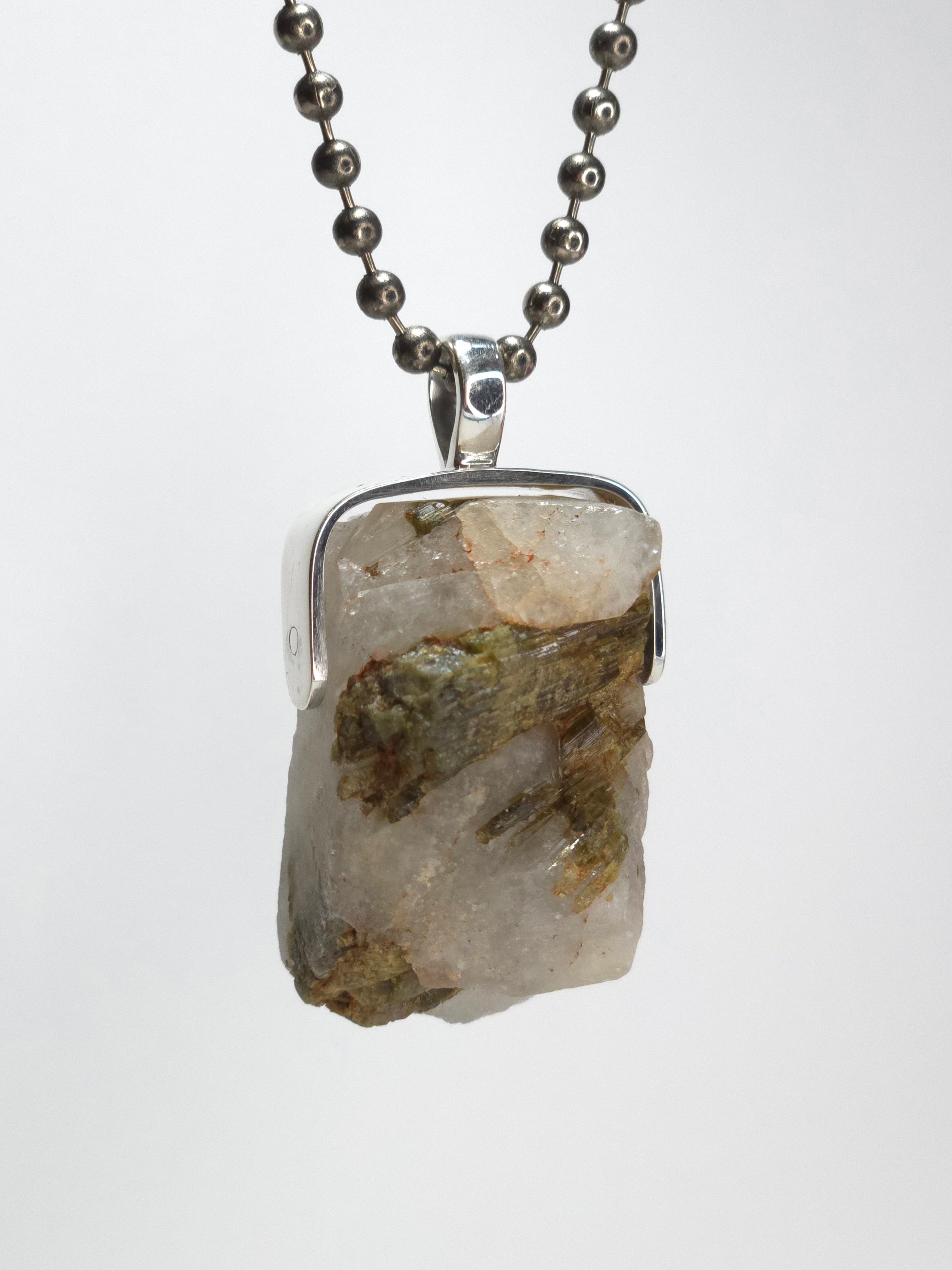 Khemia Legacy Beacons Of Light Collection - Green Tourmaline in Quartz