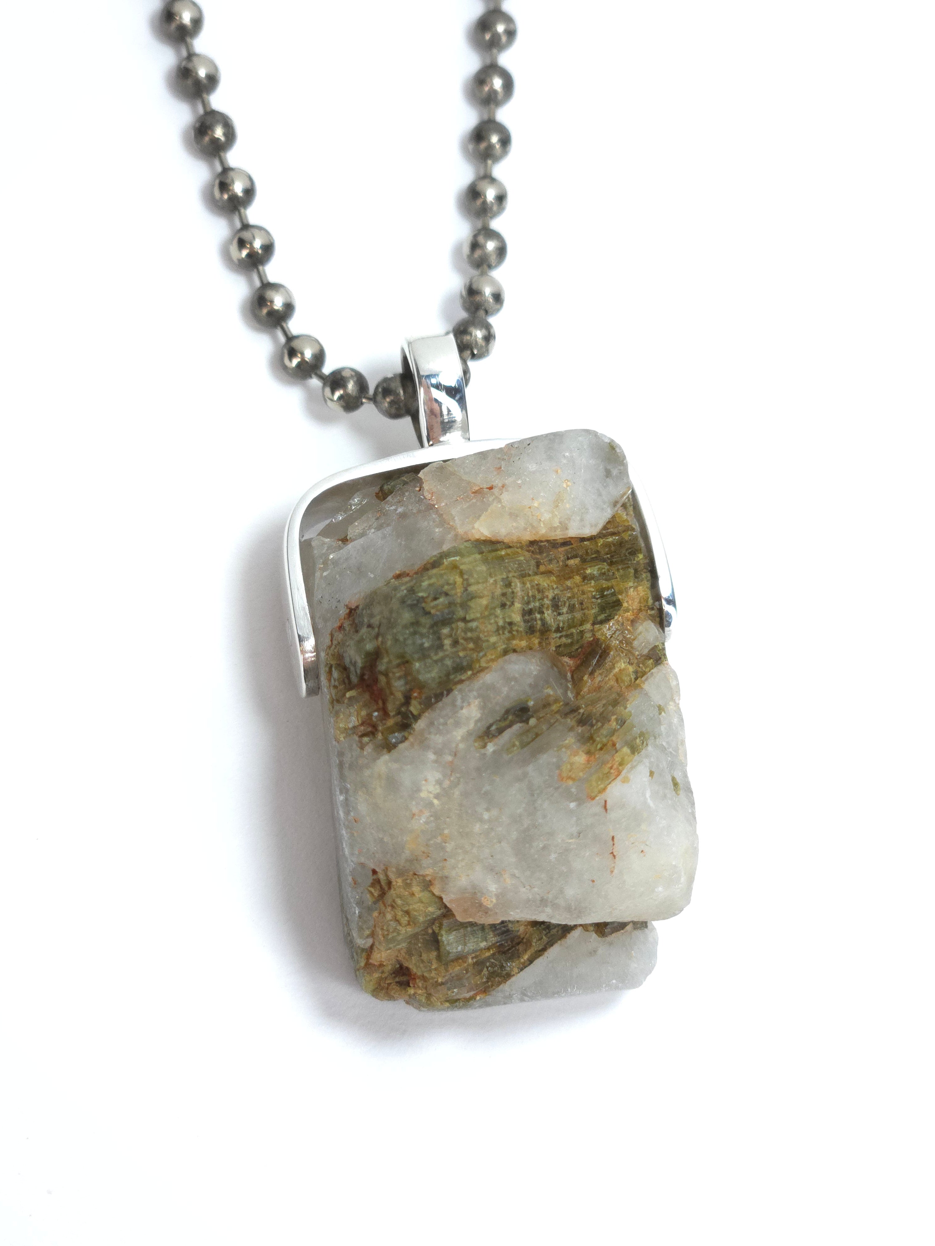 Khemia Legacy Beacons Of Light Collection - Green Tourmaline in Quartz