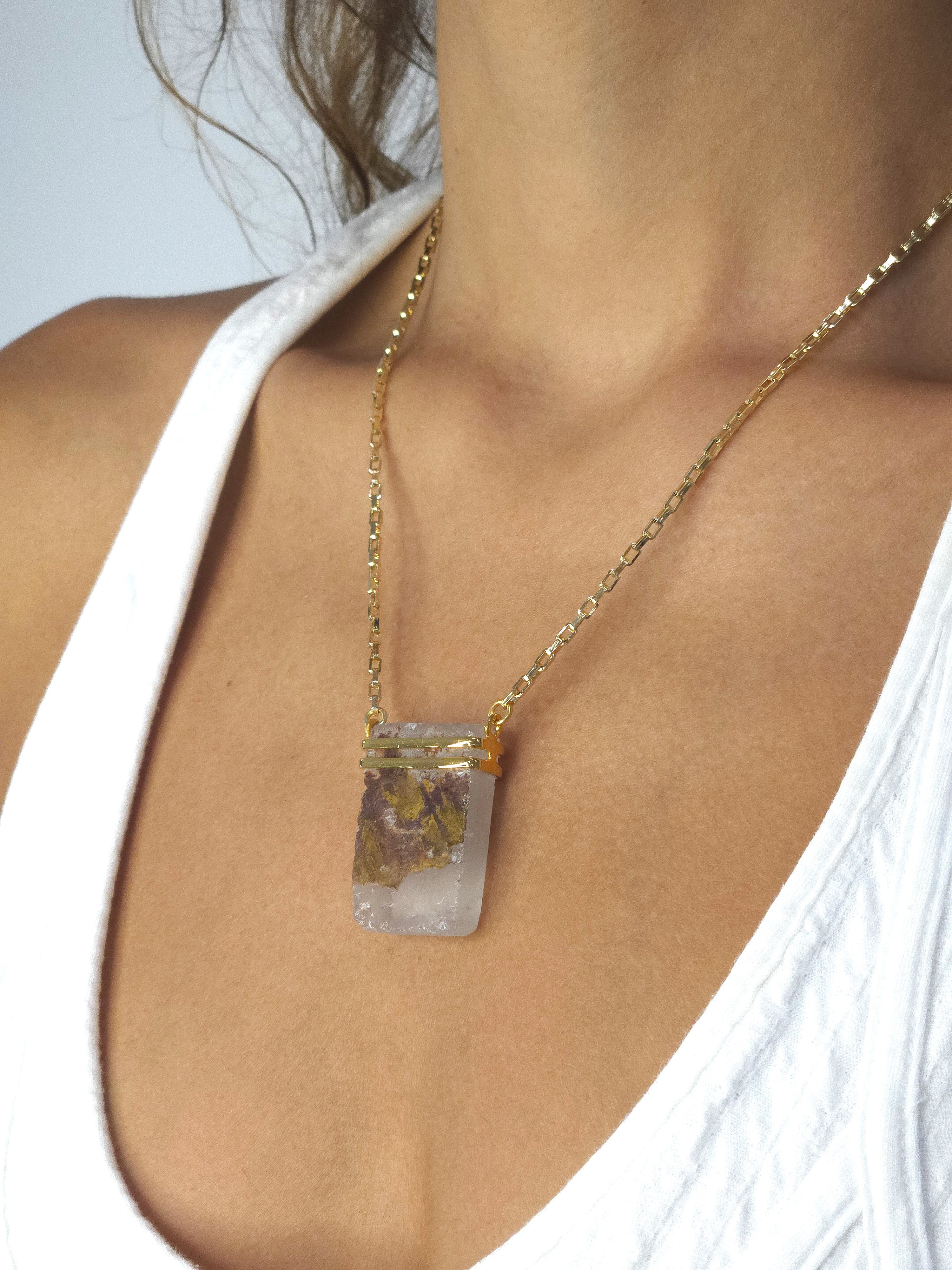 Khemia Legacy Beacons Of Light Collection - Hematite Quartz in gold