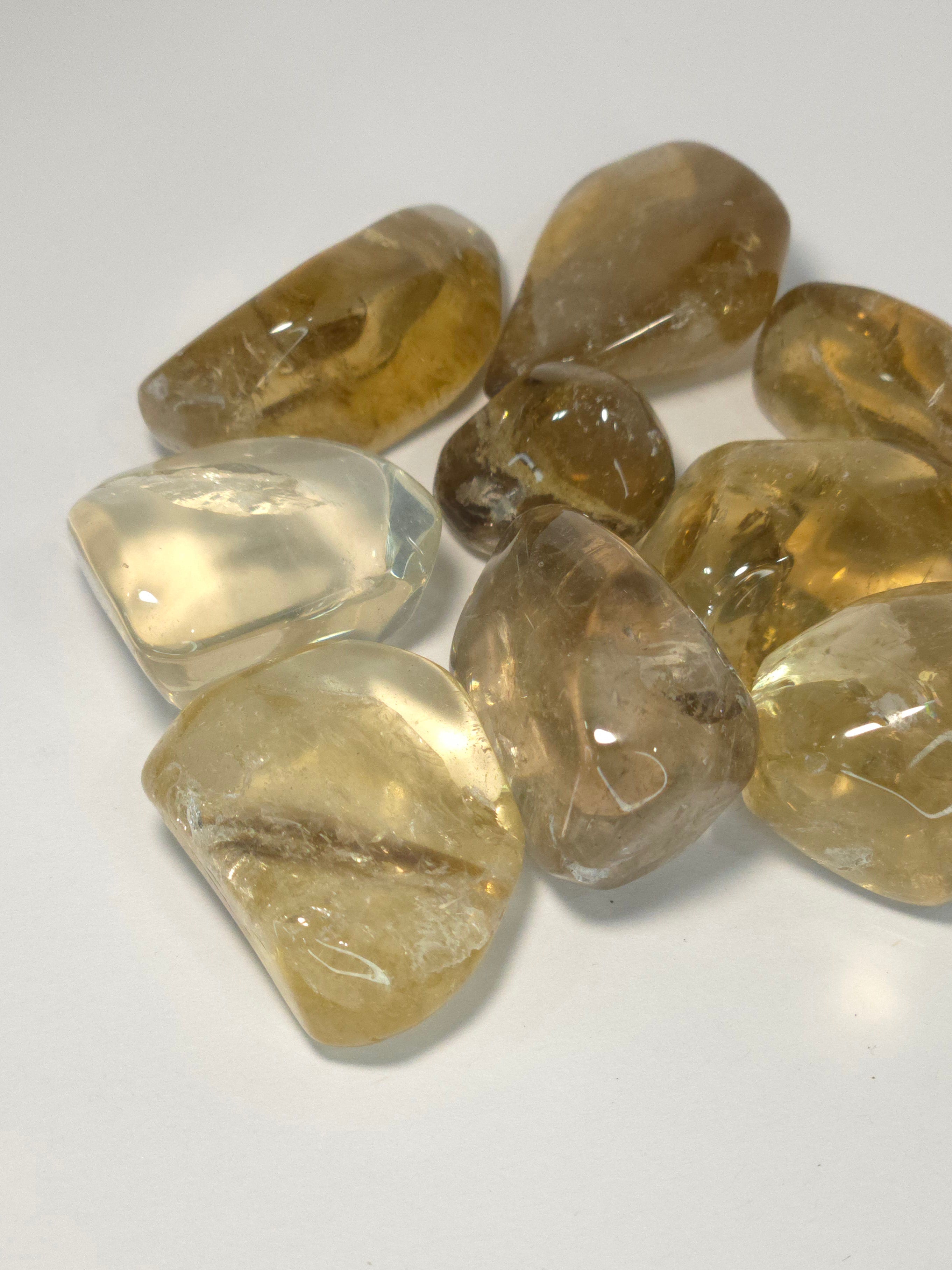 Citrine Tumbles For Joy, Drive and Abundance