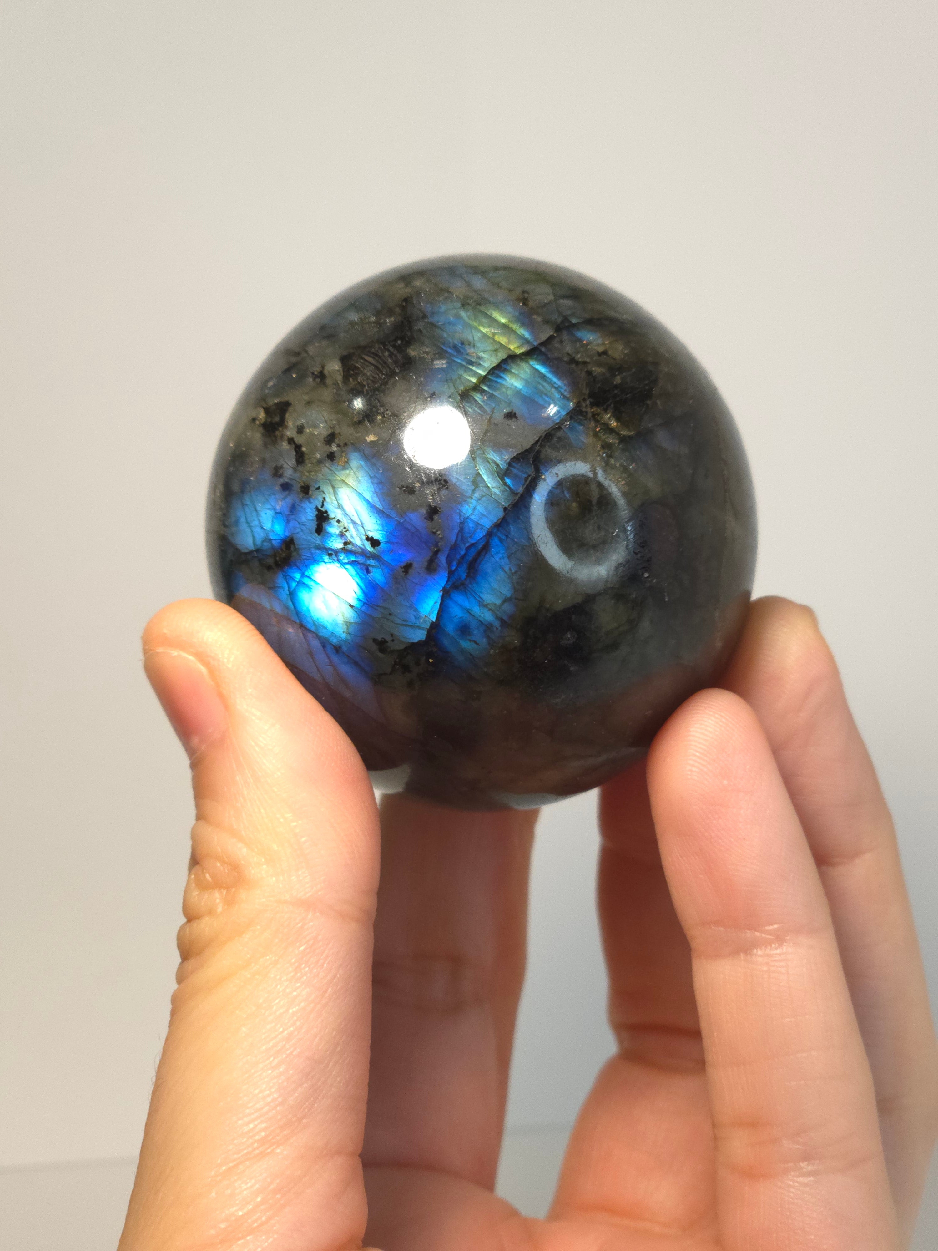 Labradorite Spheres for Psychic Connection, Transformation & Universal Guidance