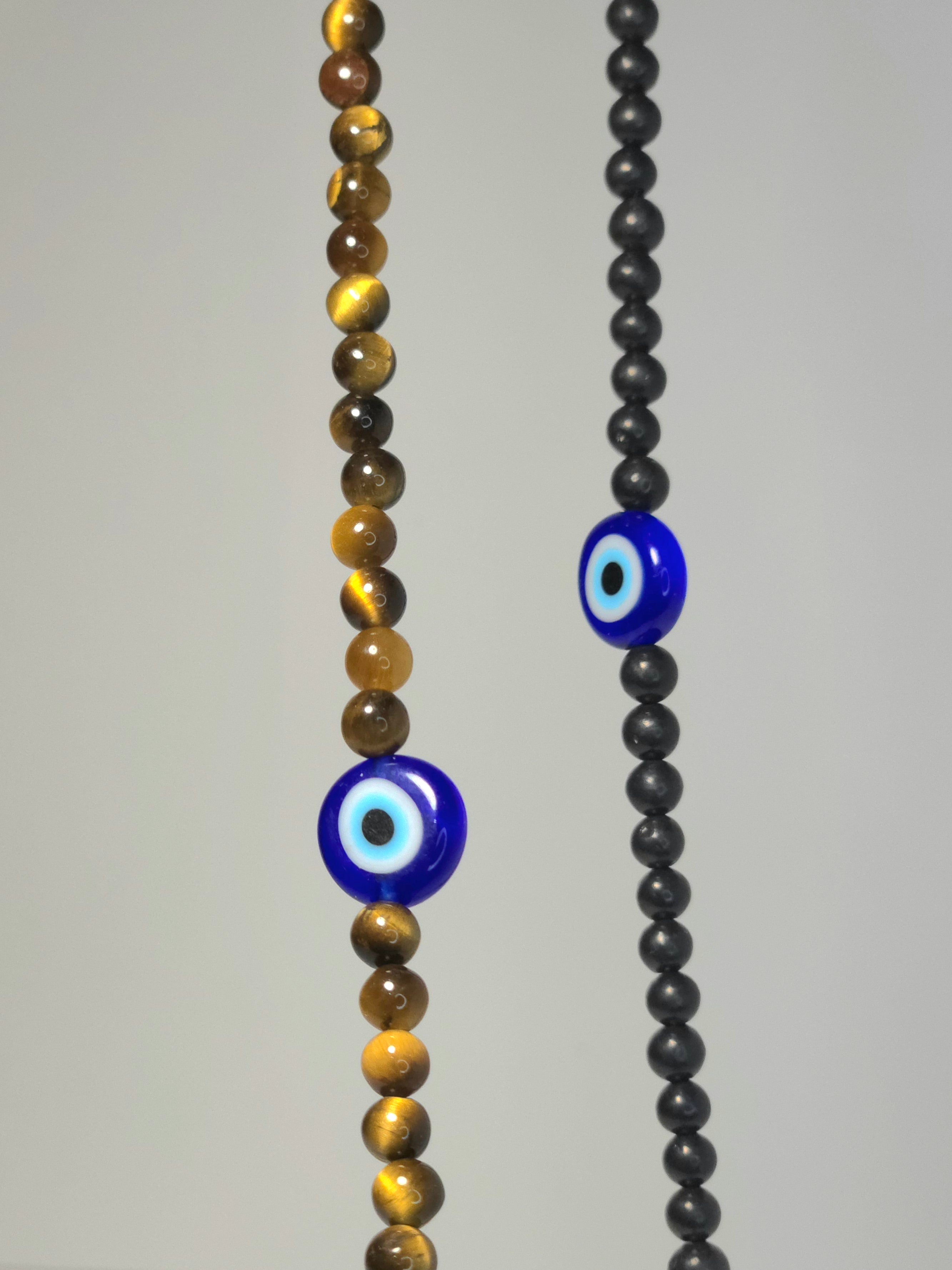 Evil Eye Chokers with Crystal Beads: Sacred Protection and Energy