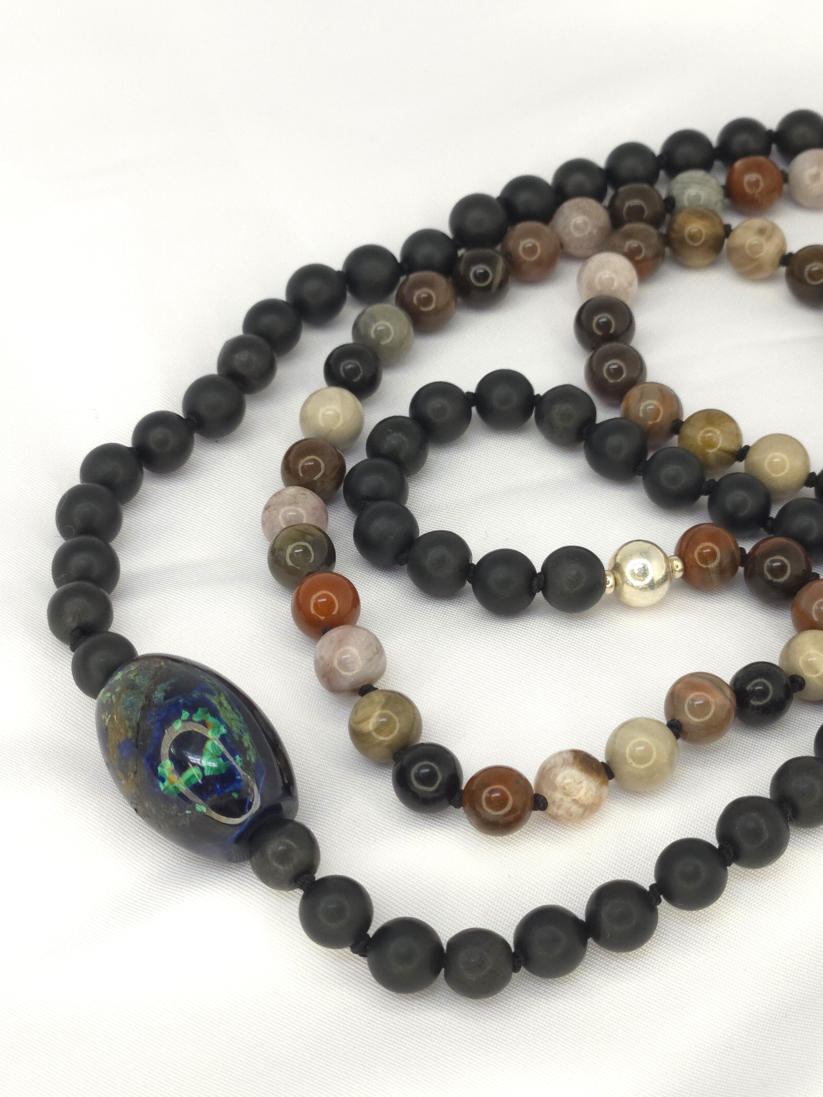 Khemia Legacy Japa Mala - Grounding, Radiation Balance & Protection