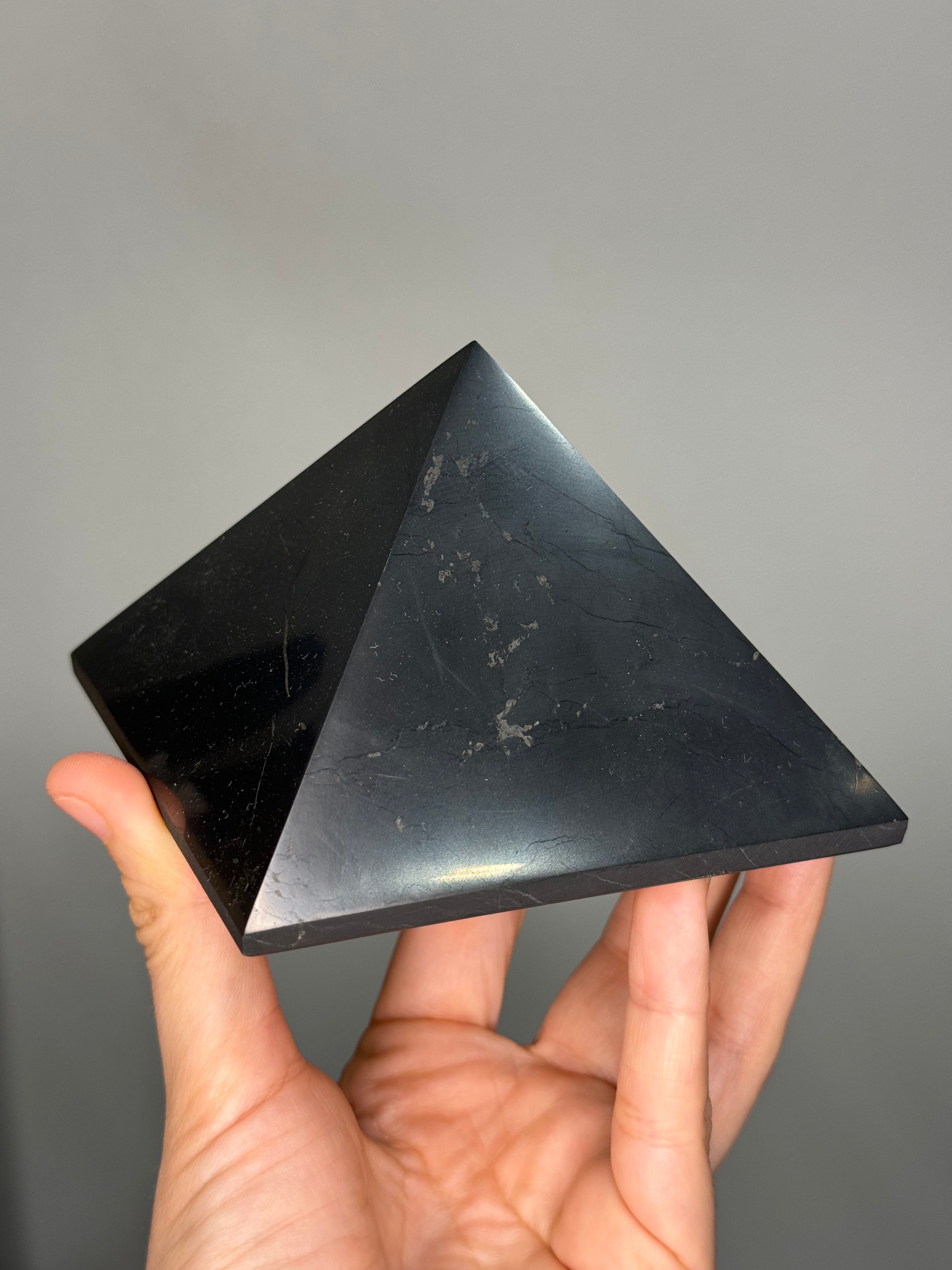 Shungite Stone Pyramids from Russia for EMF Protection & Detox