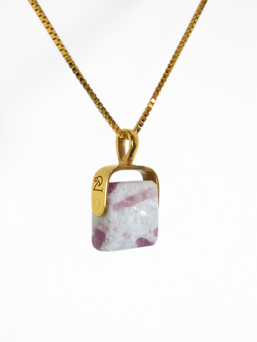 Khemia Legacy Beacons Of Light Collection - Pink Tourmaline in Quartz (Gold)