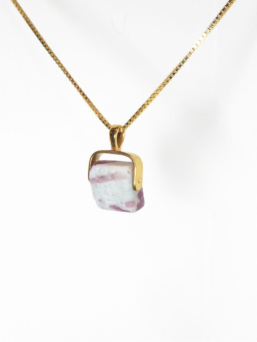 Khemia Legacy Beacons Of Light Collection - Pink Tourmaline in Quartz (Gold)