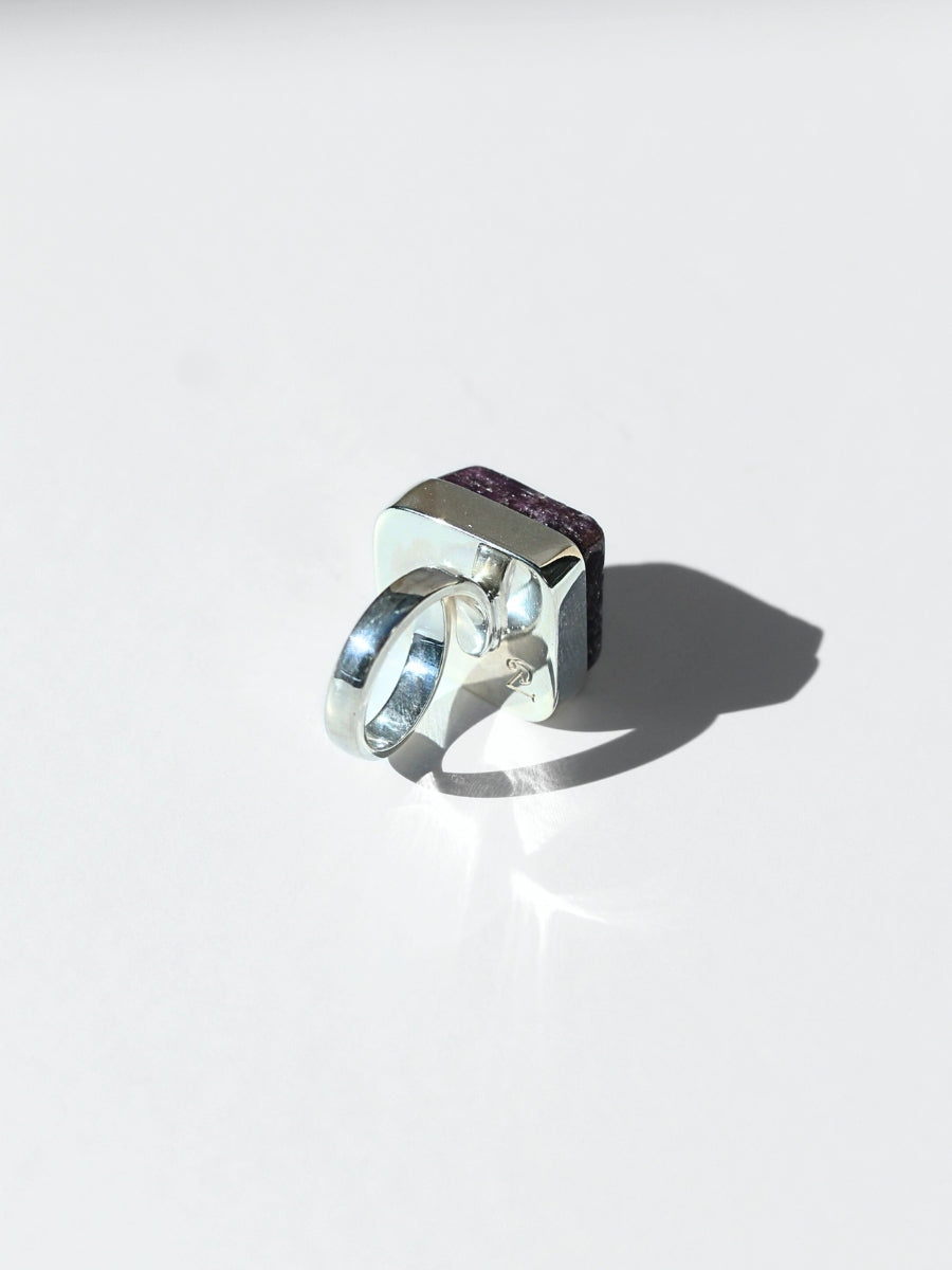 Khemia Legacy Beacons Of Light Ring Collection - Pink tourmaline (silver)