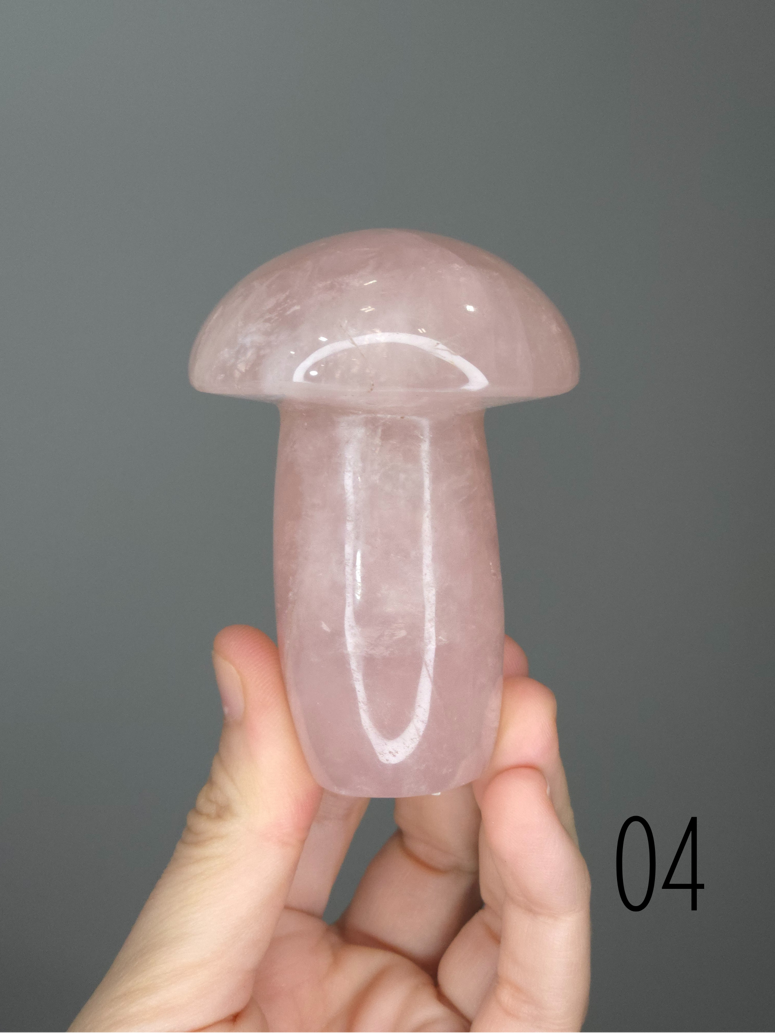 Rose Quartz Mushrooms for Unconditional Love