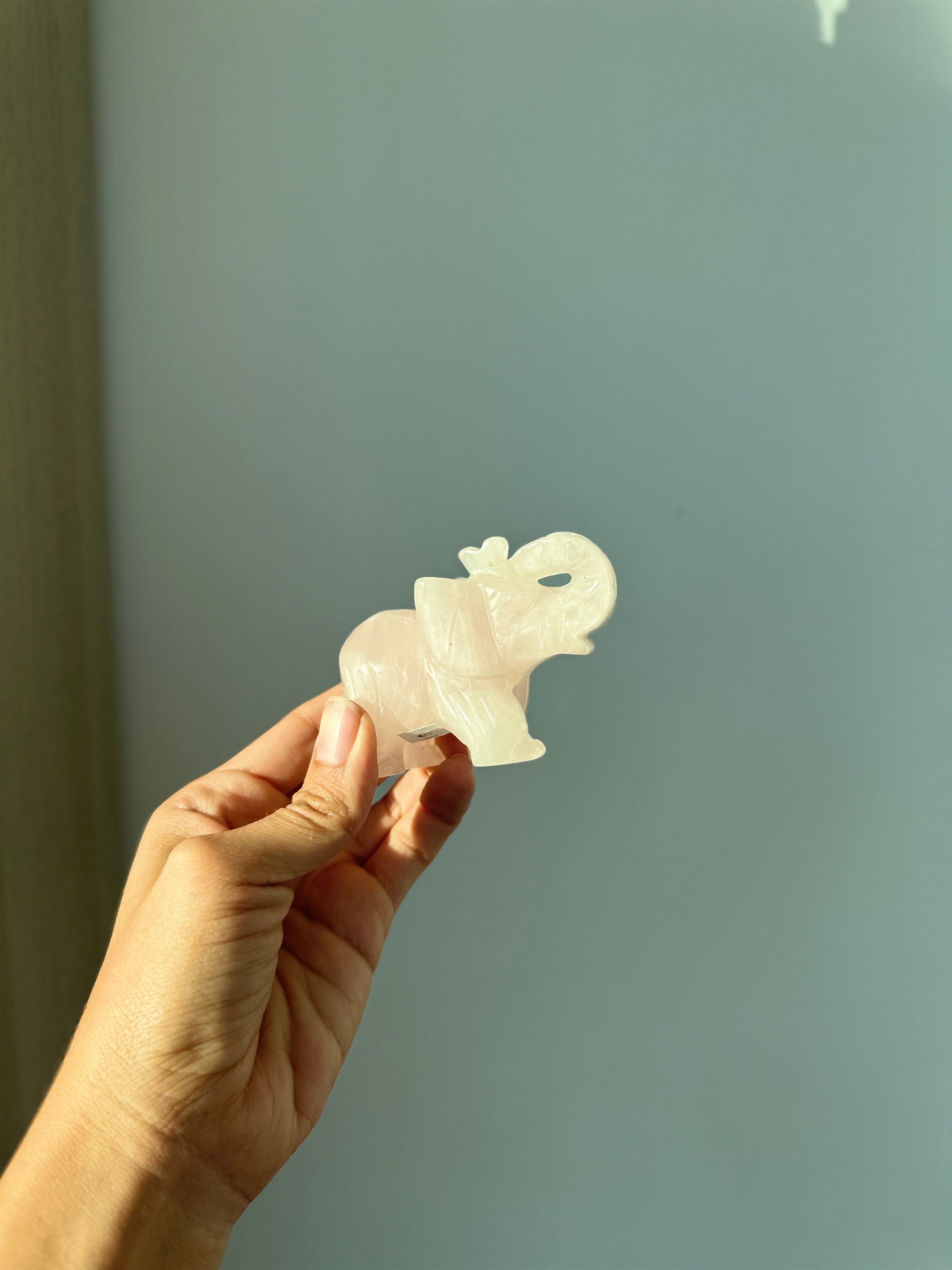 Rose Quartz Elephant – Love, Harmony & Gentle Protection