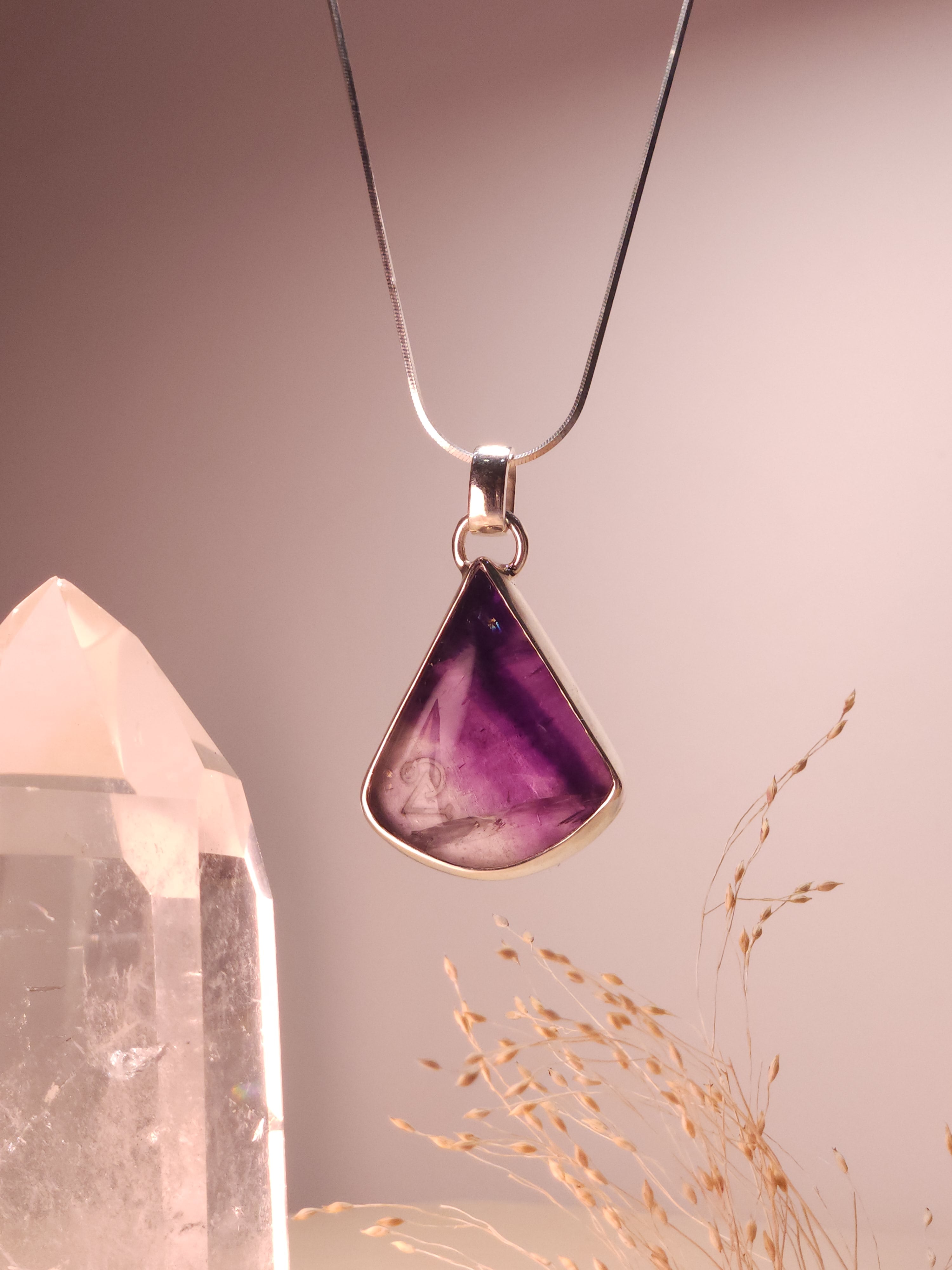 Khemia Legacy Aurora Collection necklace - Purple Fluorite