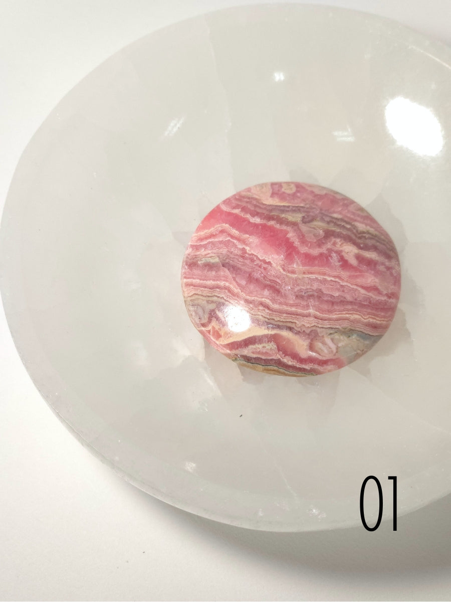 Rhodochrosite coins for Healing, Comfort, Harmony, Compassion and Self-love