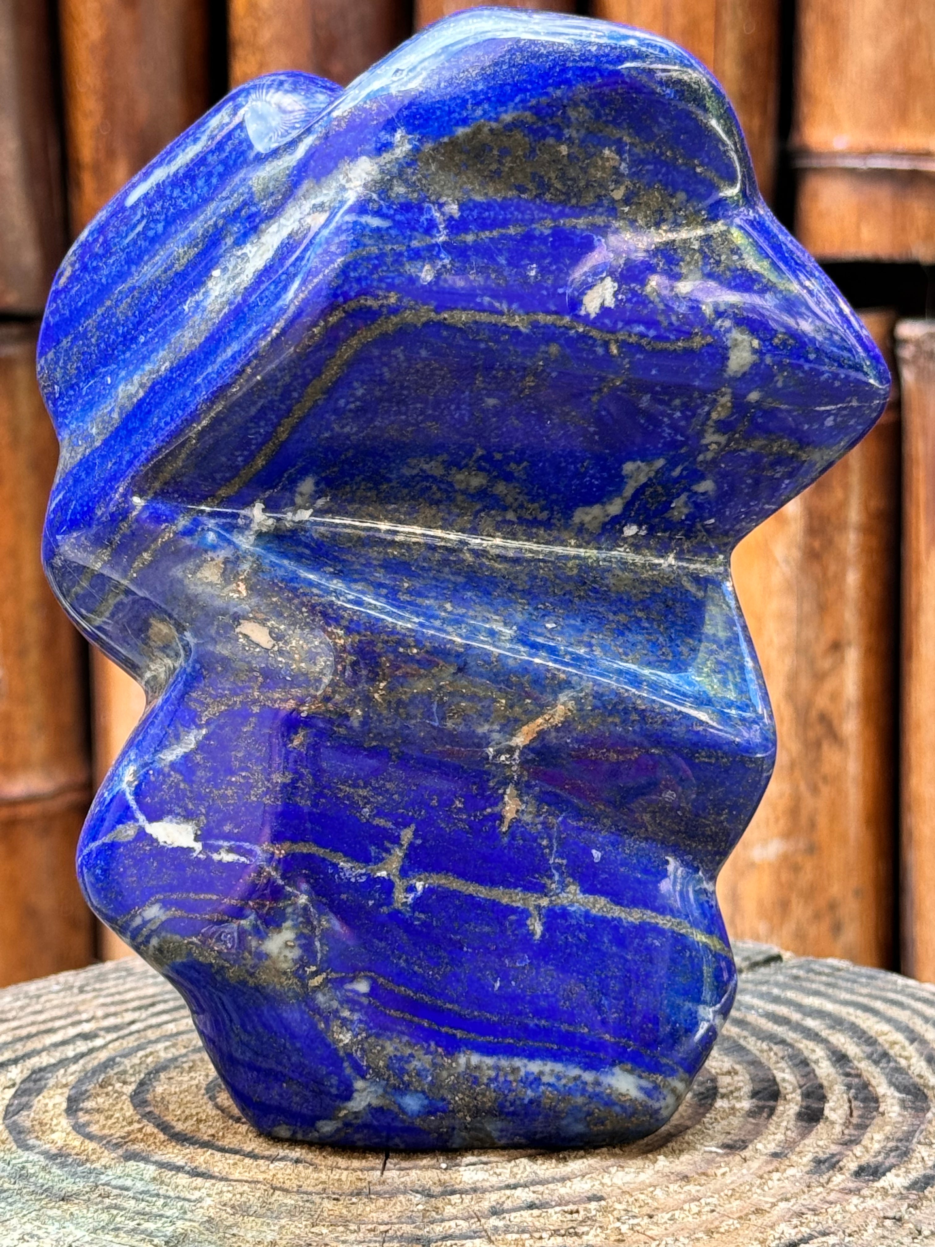 Lapis Lazuli Carved Crystal Freeform Sculpture