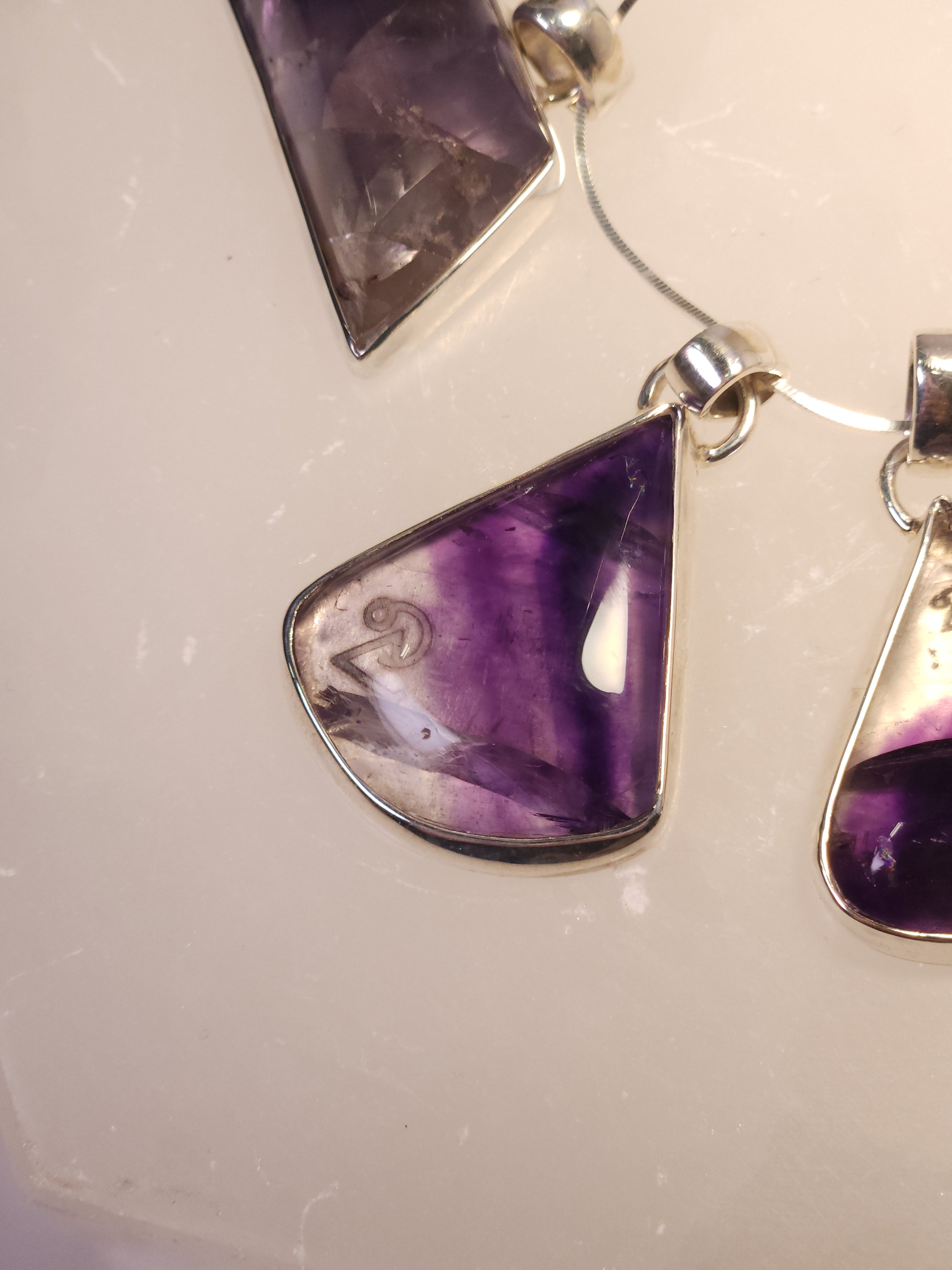 Khemia Legacy Aurora Collection necklace - Purple Fluorite