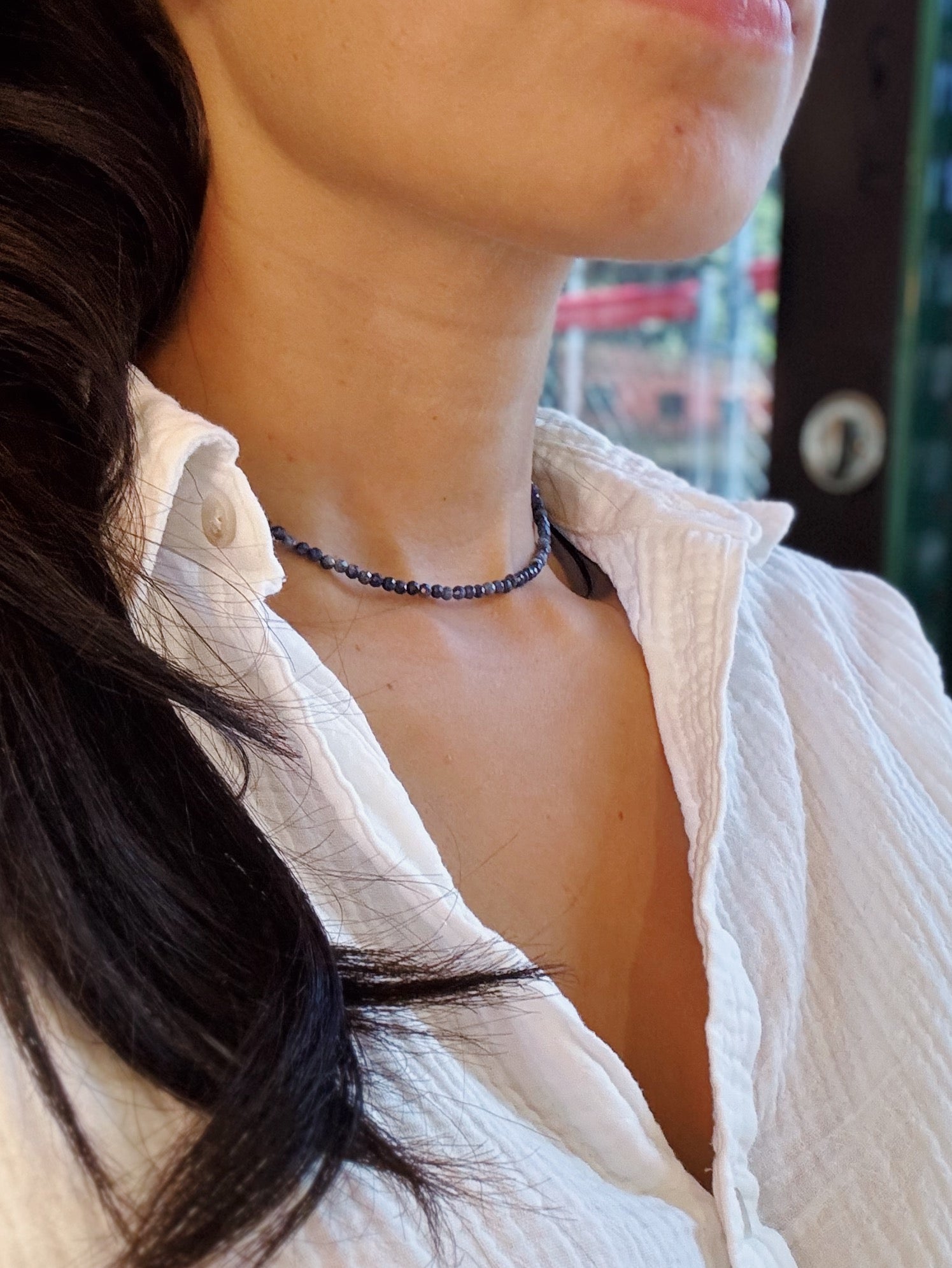 Khemia Legacy - Blue Saphire Birthstone Choker (Virgo)