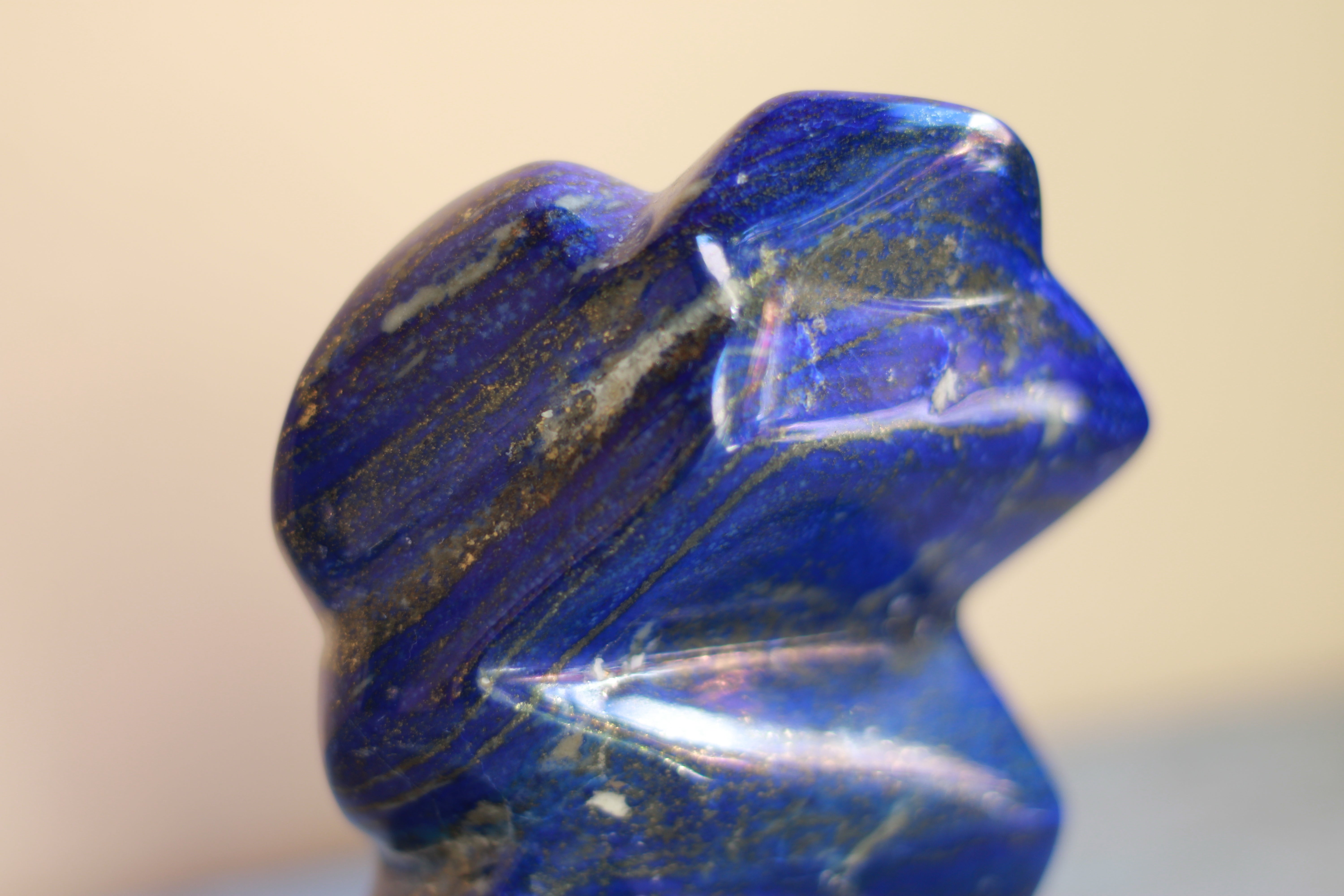 Lapis Lazuli Carved Crystal Freeform Sculpture