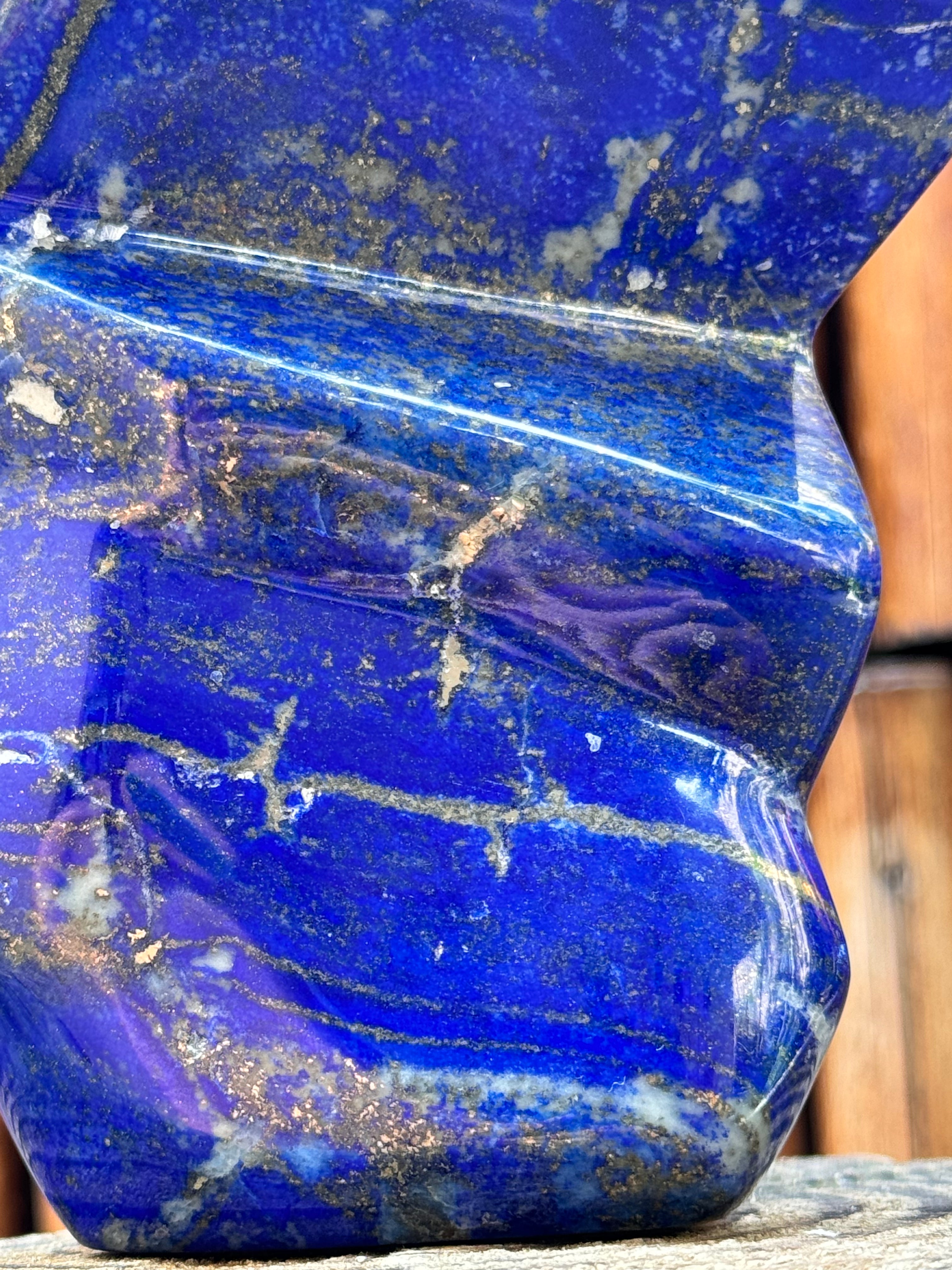 Lapis Lazuli Carved Crystal Freeform Sculpture