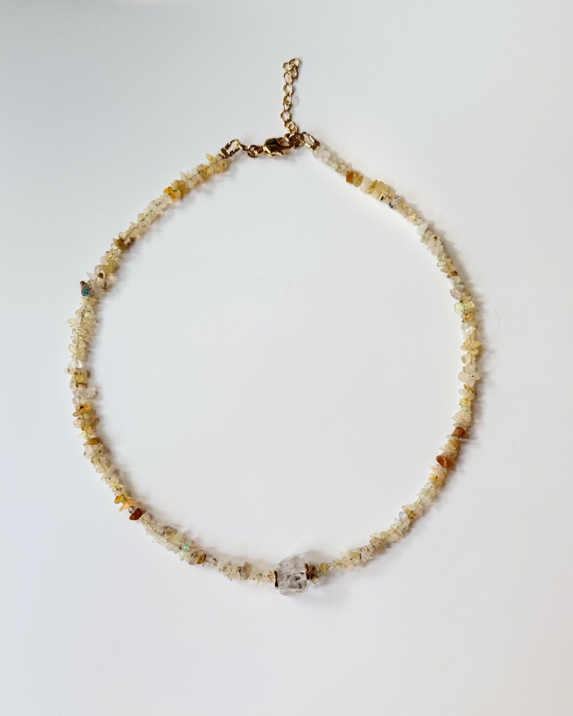 Khemia Legacy - African Opal Herkimer Diamond Choker
