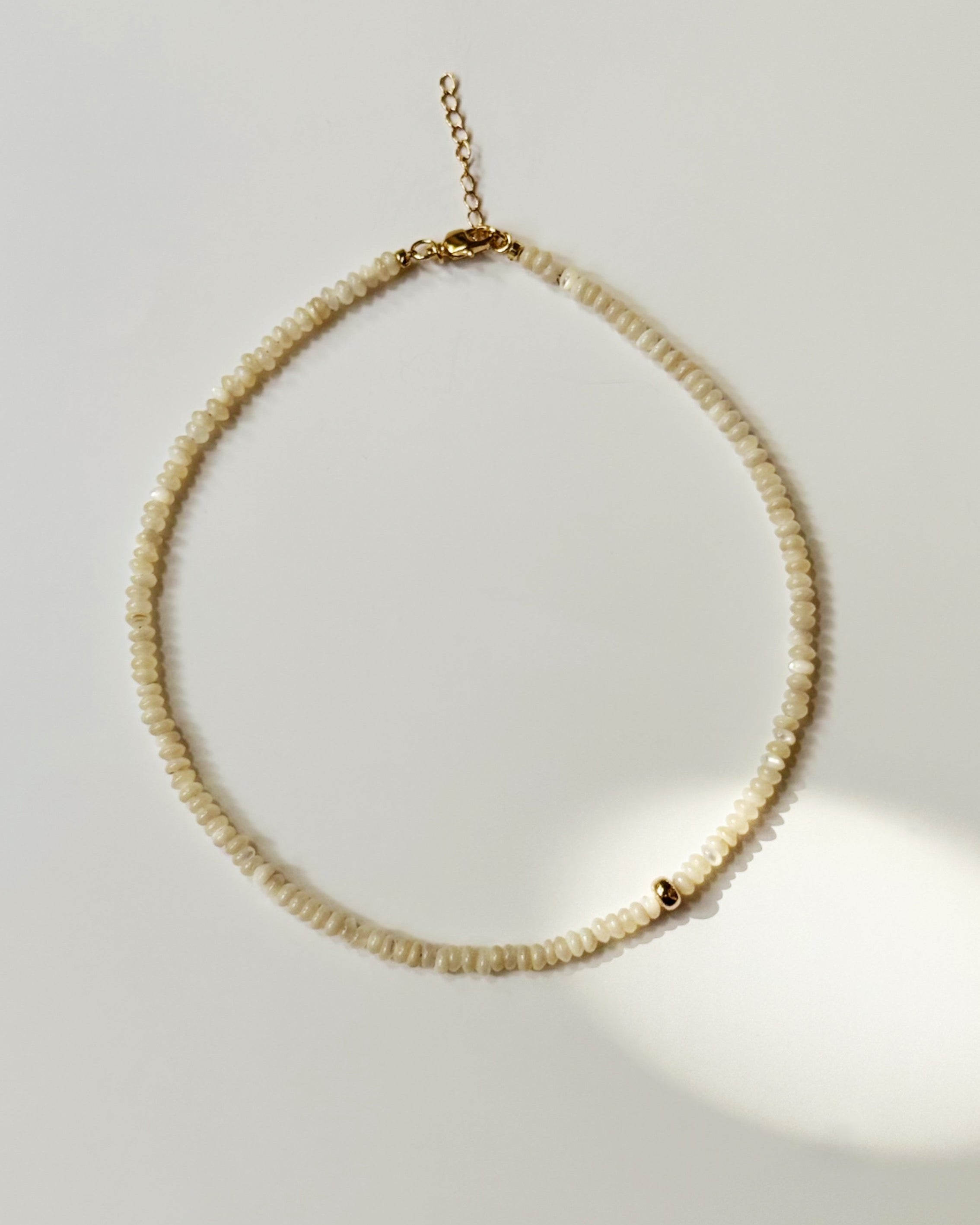 Khemia Legacy - Mother of Pearl Faceted Choker