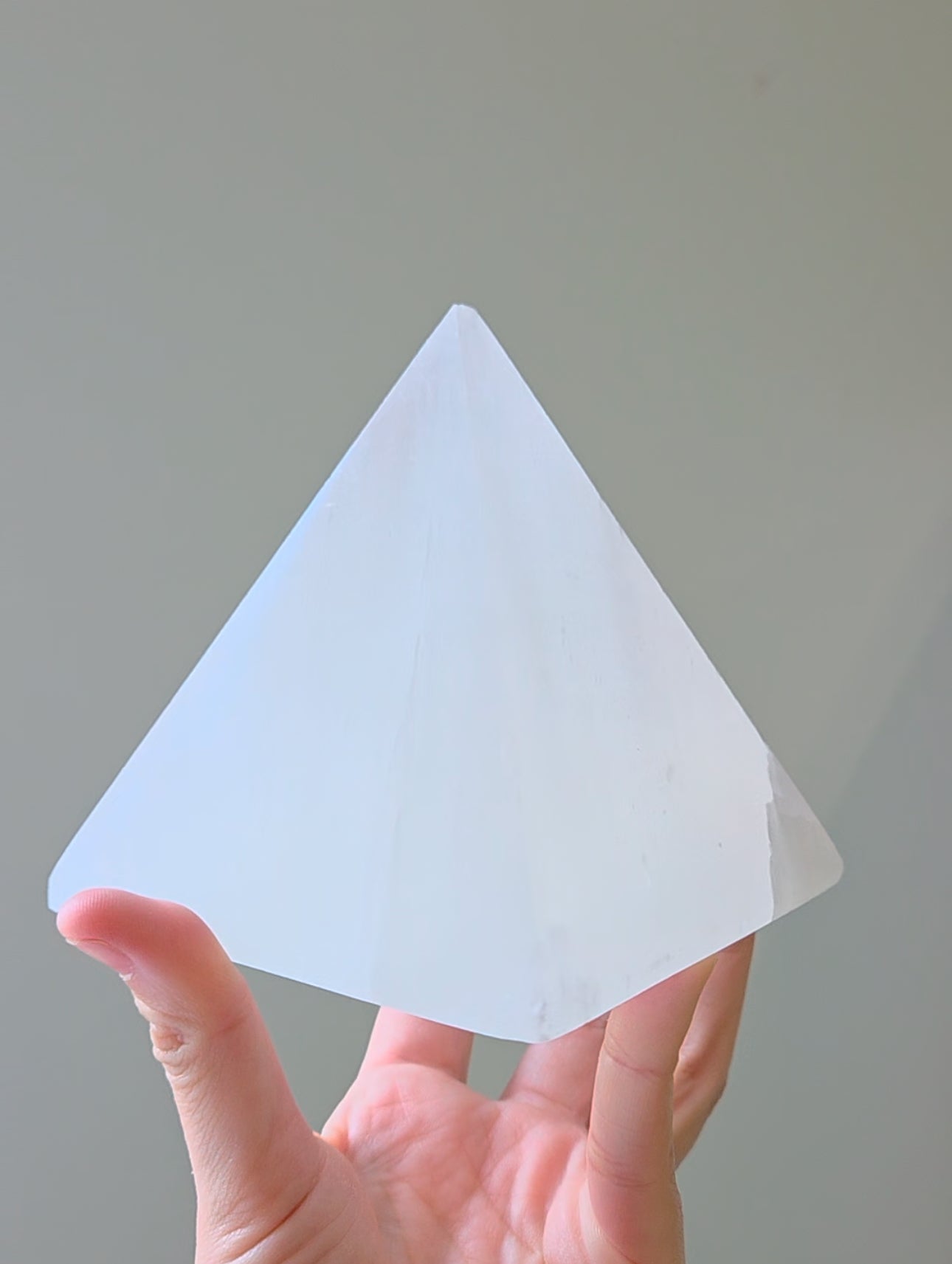 Natural Selenite large pyramids for energy clearing