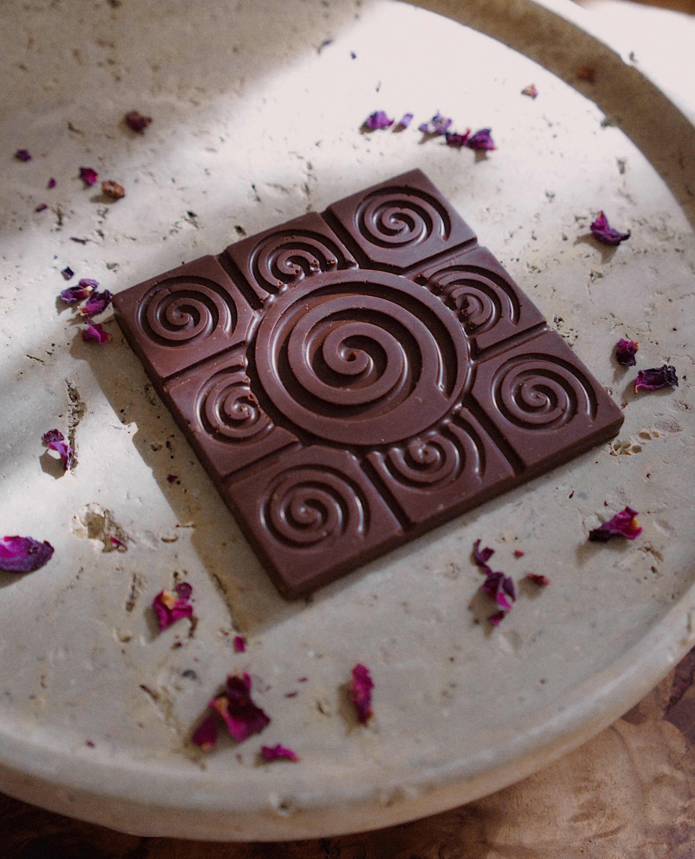 WANA HEY Spiral Bar – Rose Ceremonial Chocolate