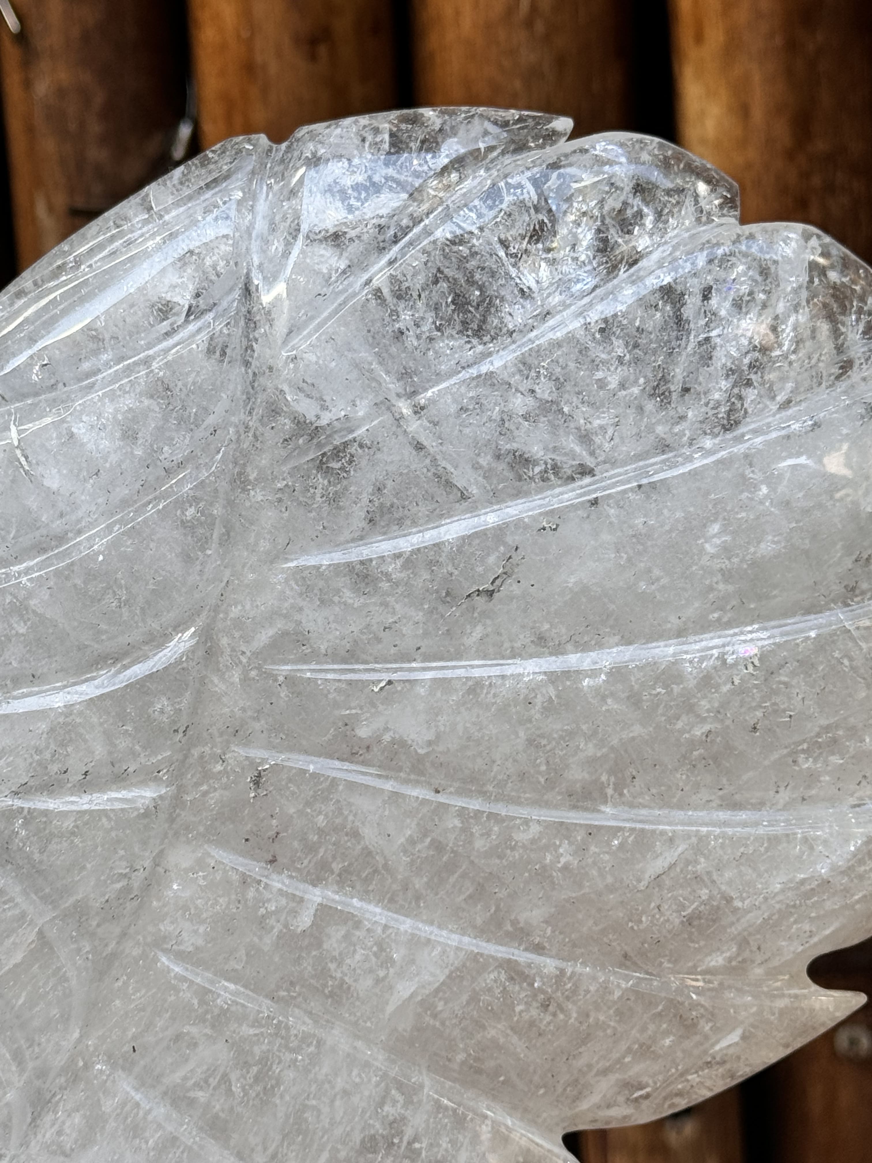 Clear Quartz Polished Angel wings for meditation and manifestation