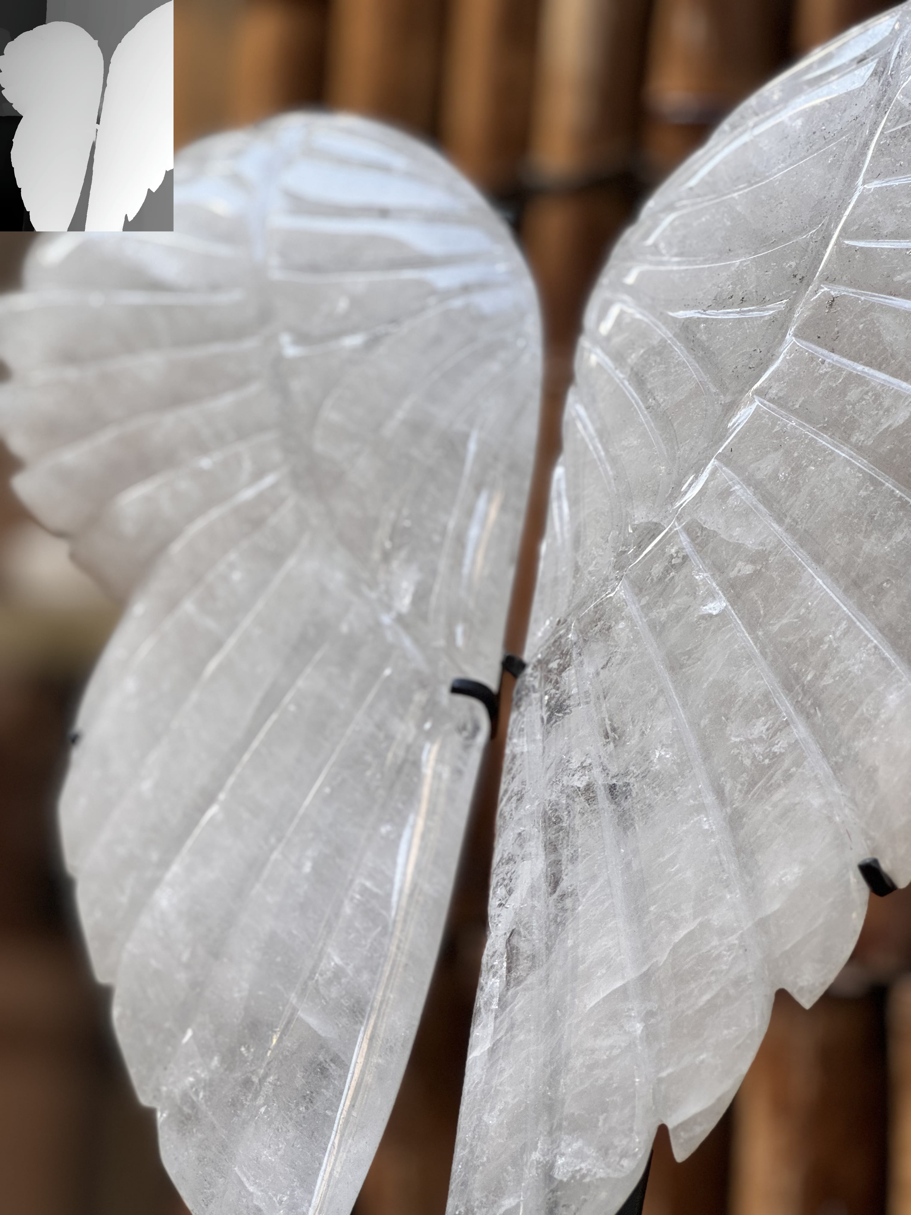 Clear Quartz Polished Angel wings for meditation and manifestation