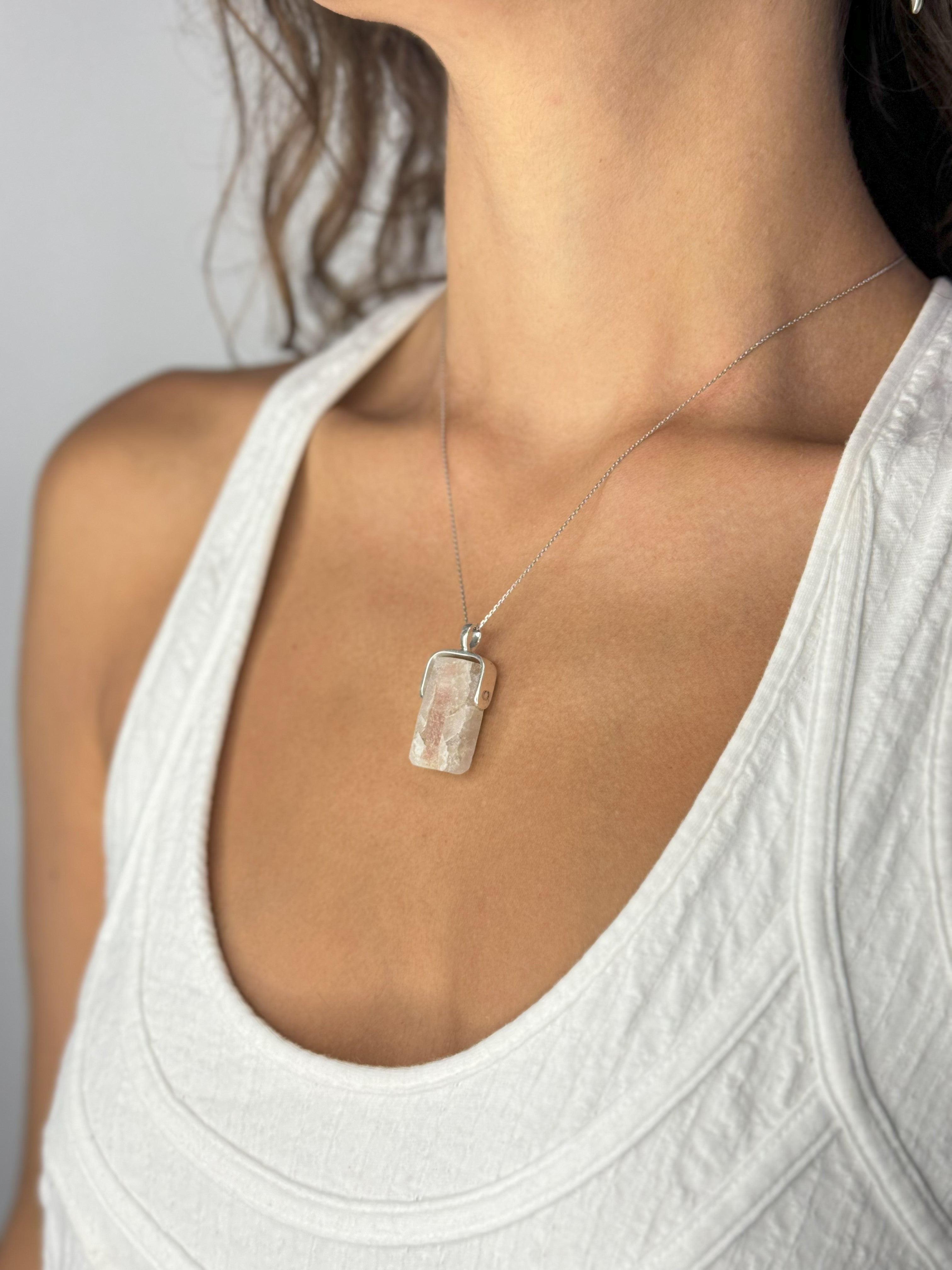 Khemia Legacy Beacons Of Light Collection - Pink Tourmaline in Quartz (Silver)