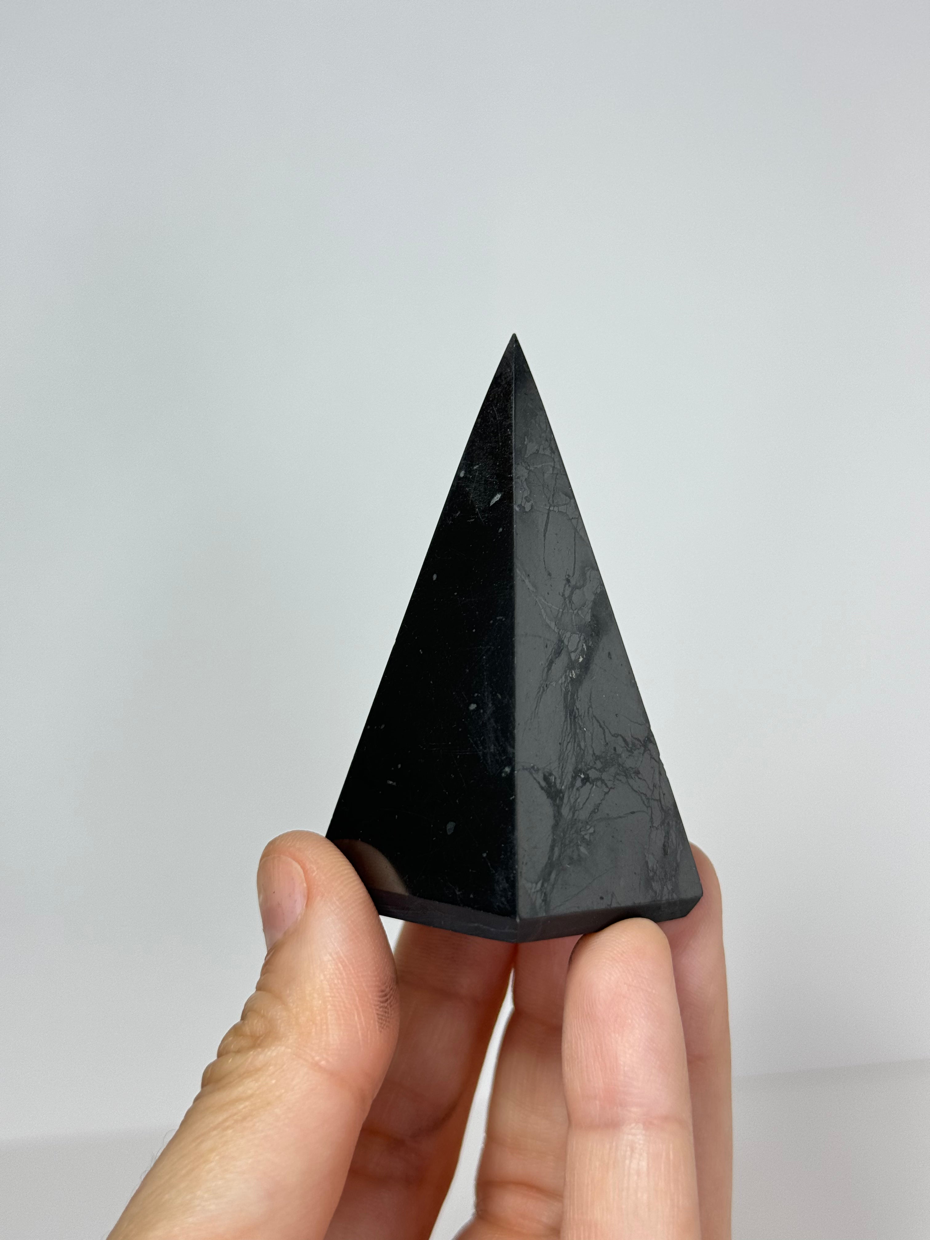 Shungite Stone Pyramids from Russia for EMF Protection & Detox