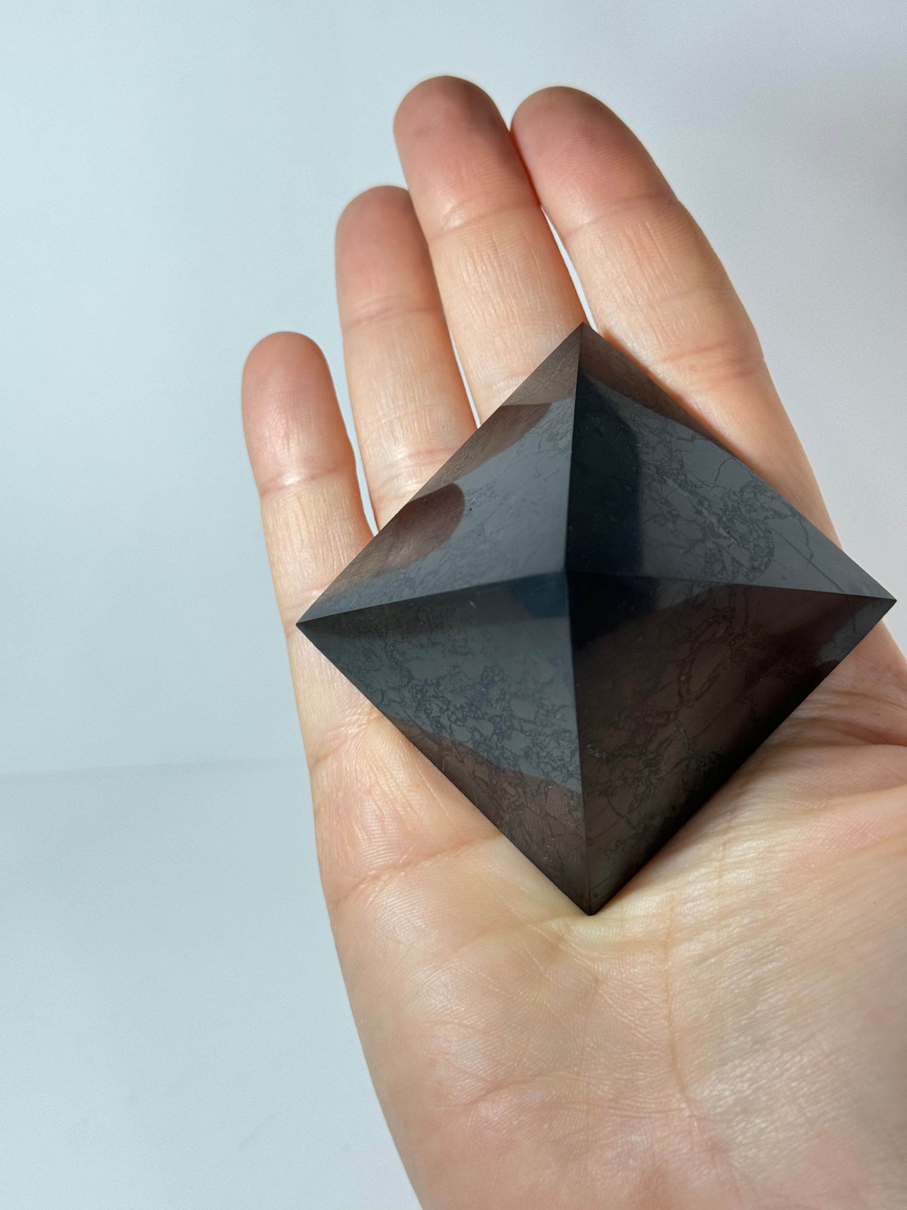 Shungite Stone Pyramids from Russia for EMF Protection & Detox