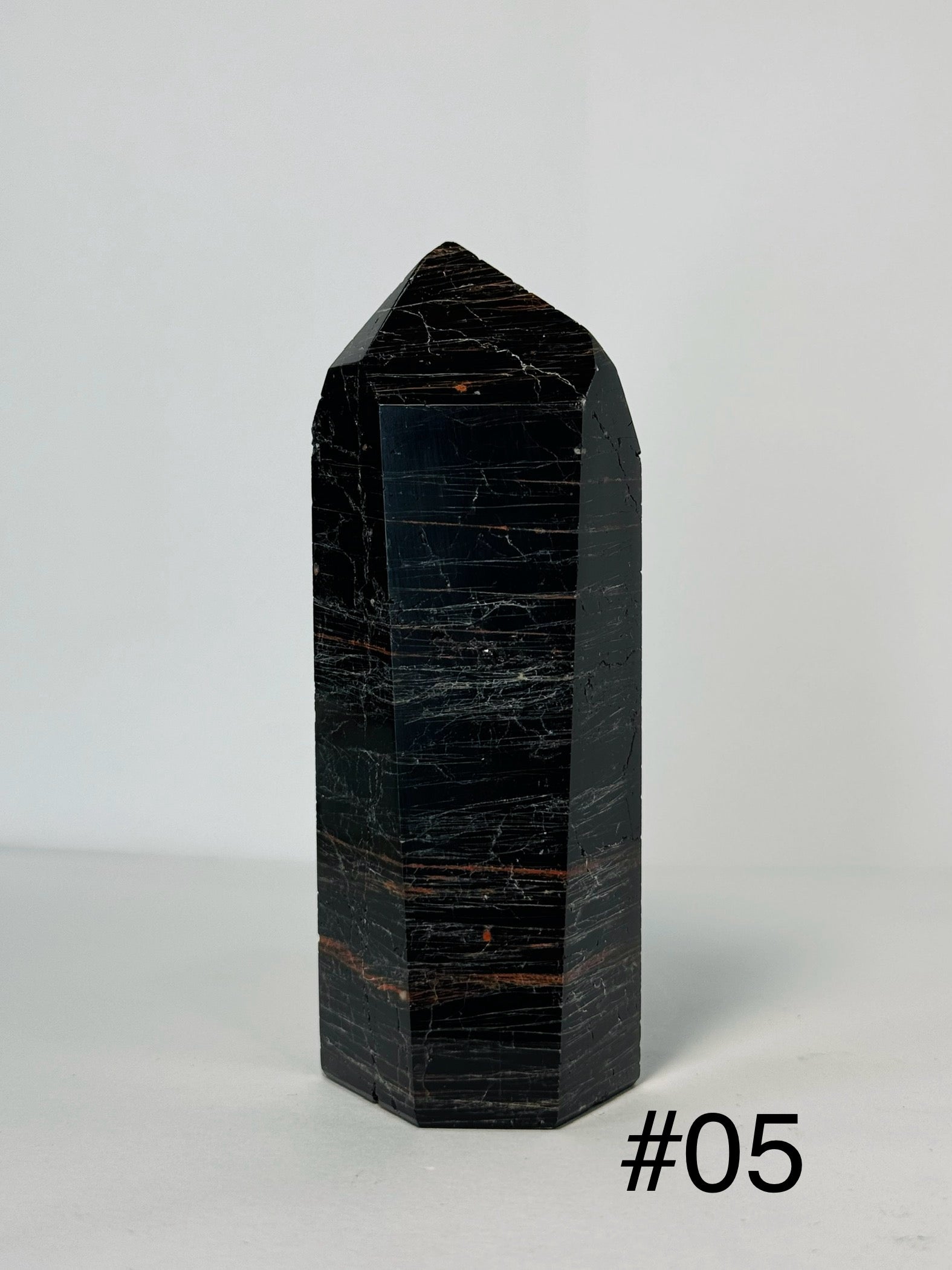 Black Tourmaline Points for Protection & Grounding