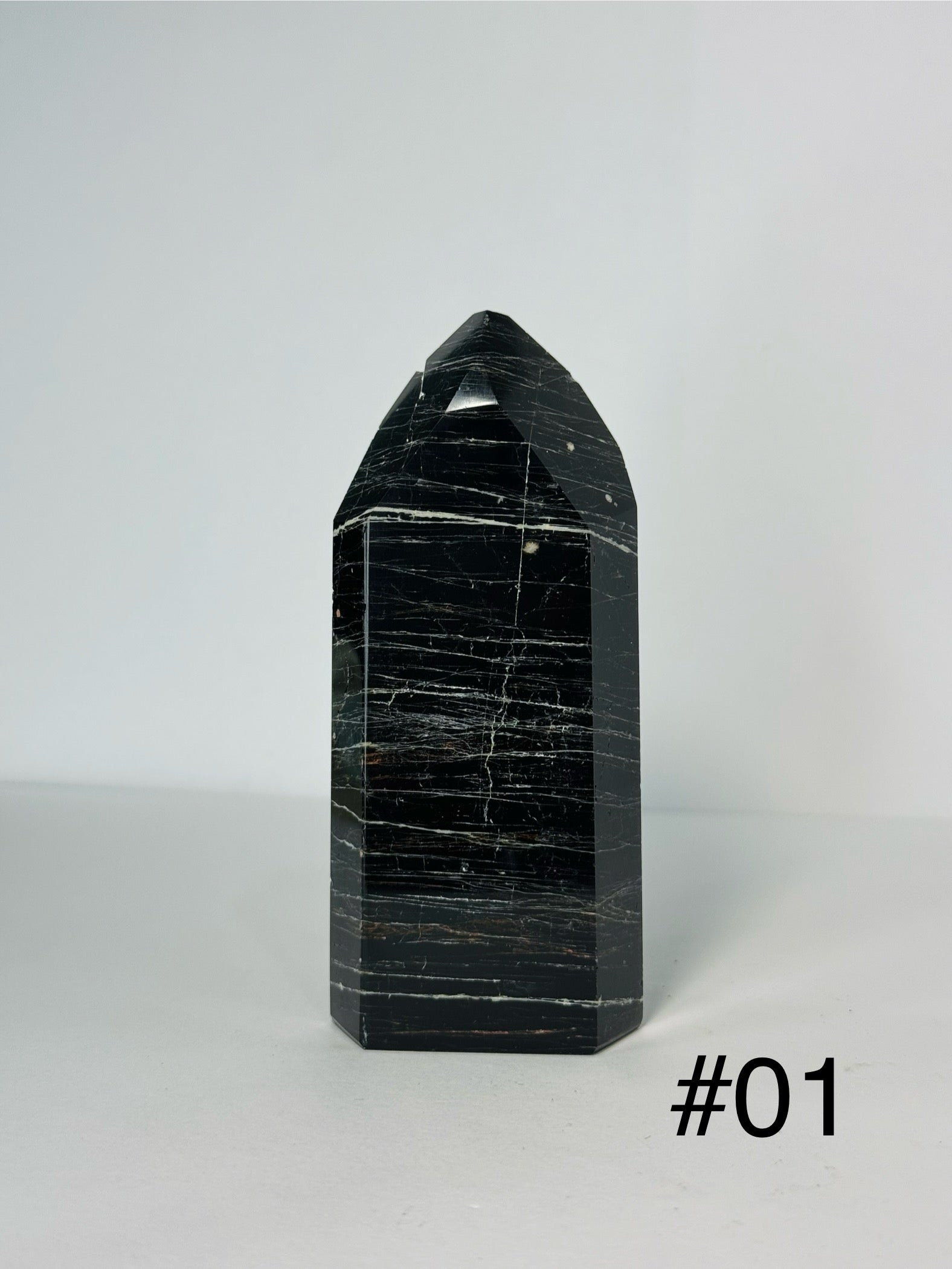 Black Tourmaline Points for Protection & Grounding