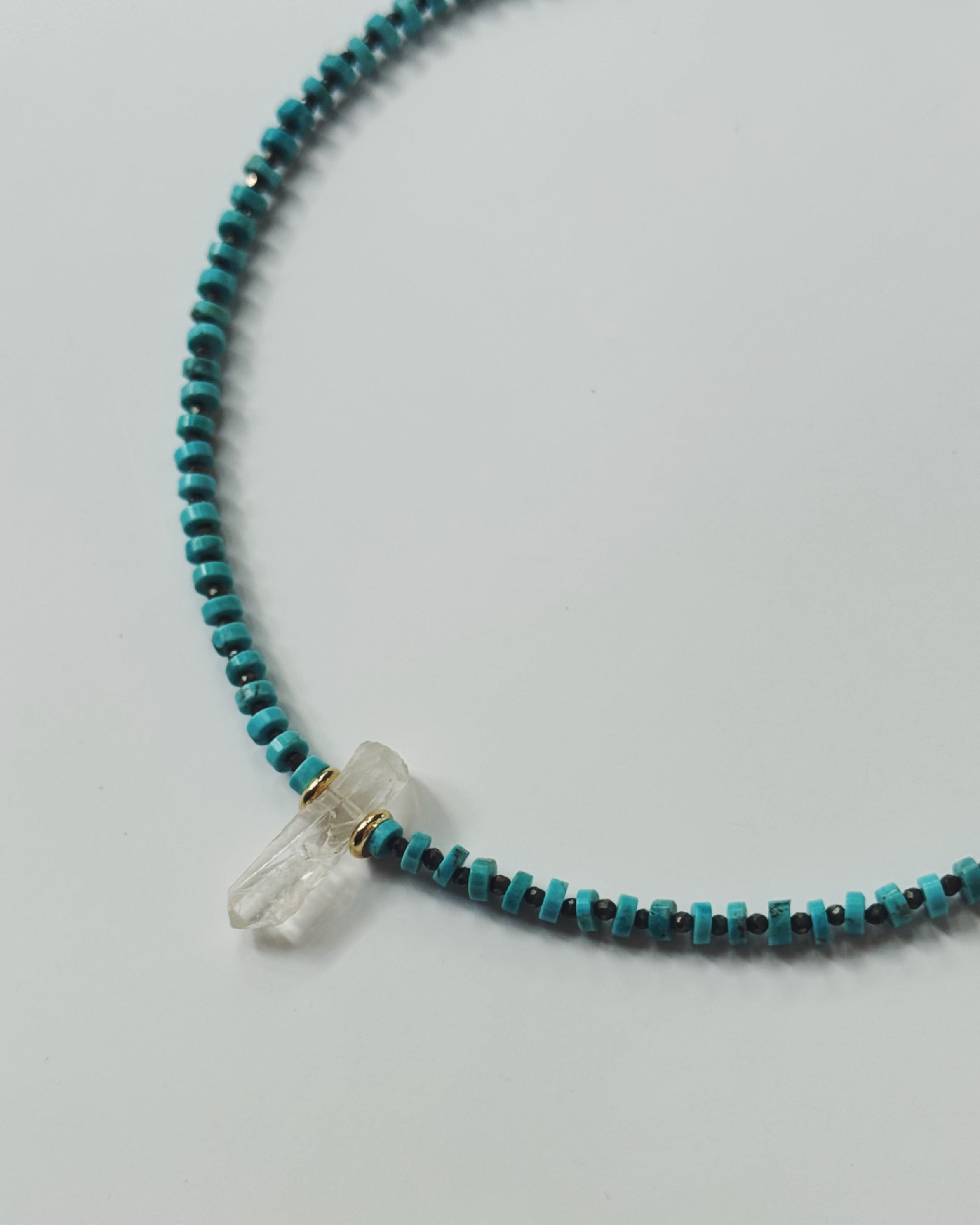 Khemia Legacy - Turquoise Pyrite Quartz Necklace