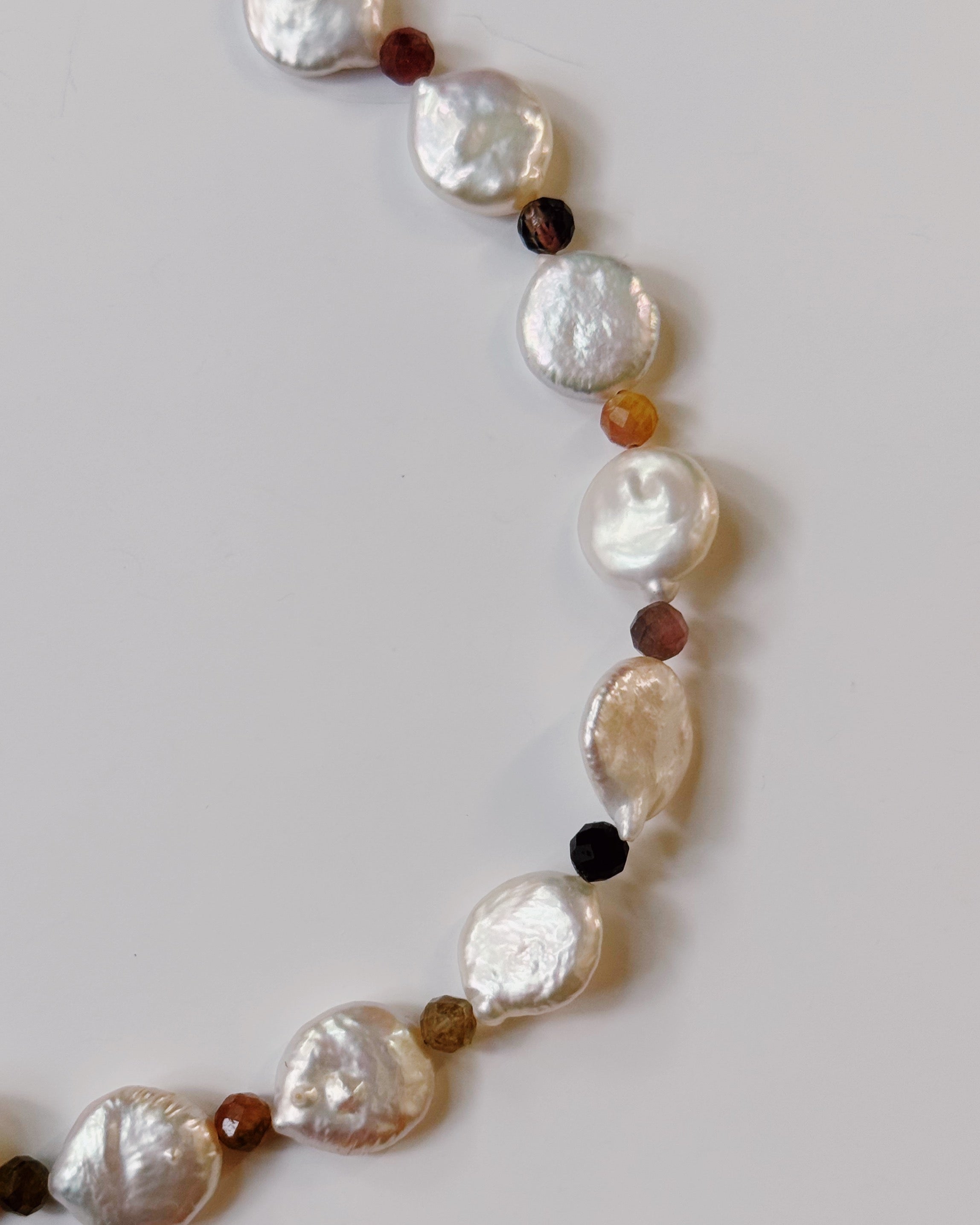 Khemia Legacy - Coin Pearl Multicolor Tourmaline Choker