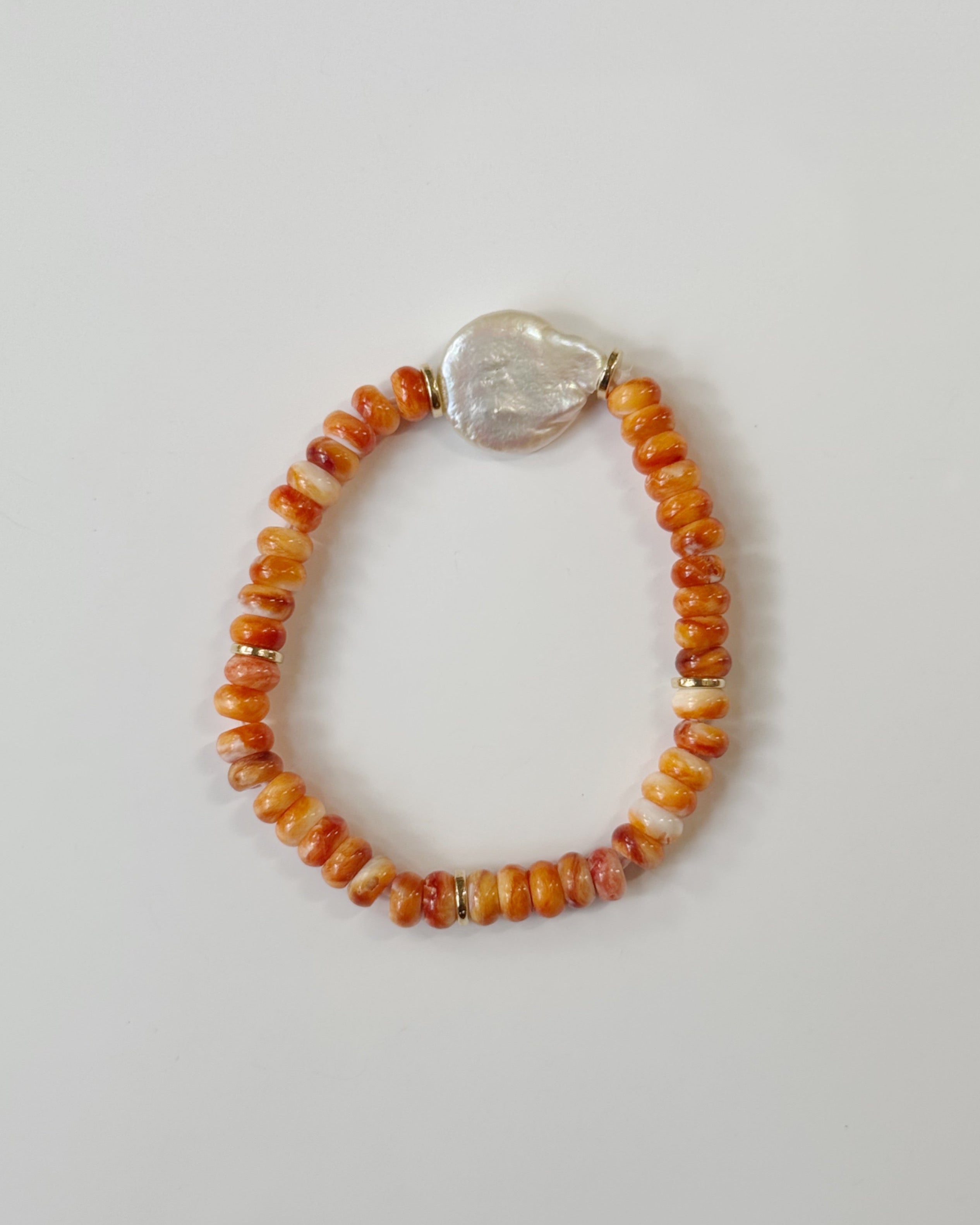 Khemia Legacy - Spiny Oyster Baroque Pearl Bracelet