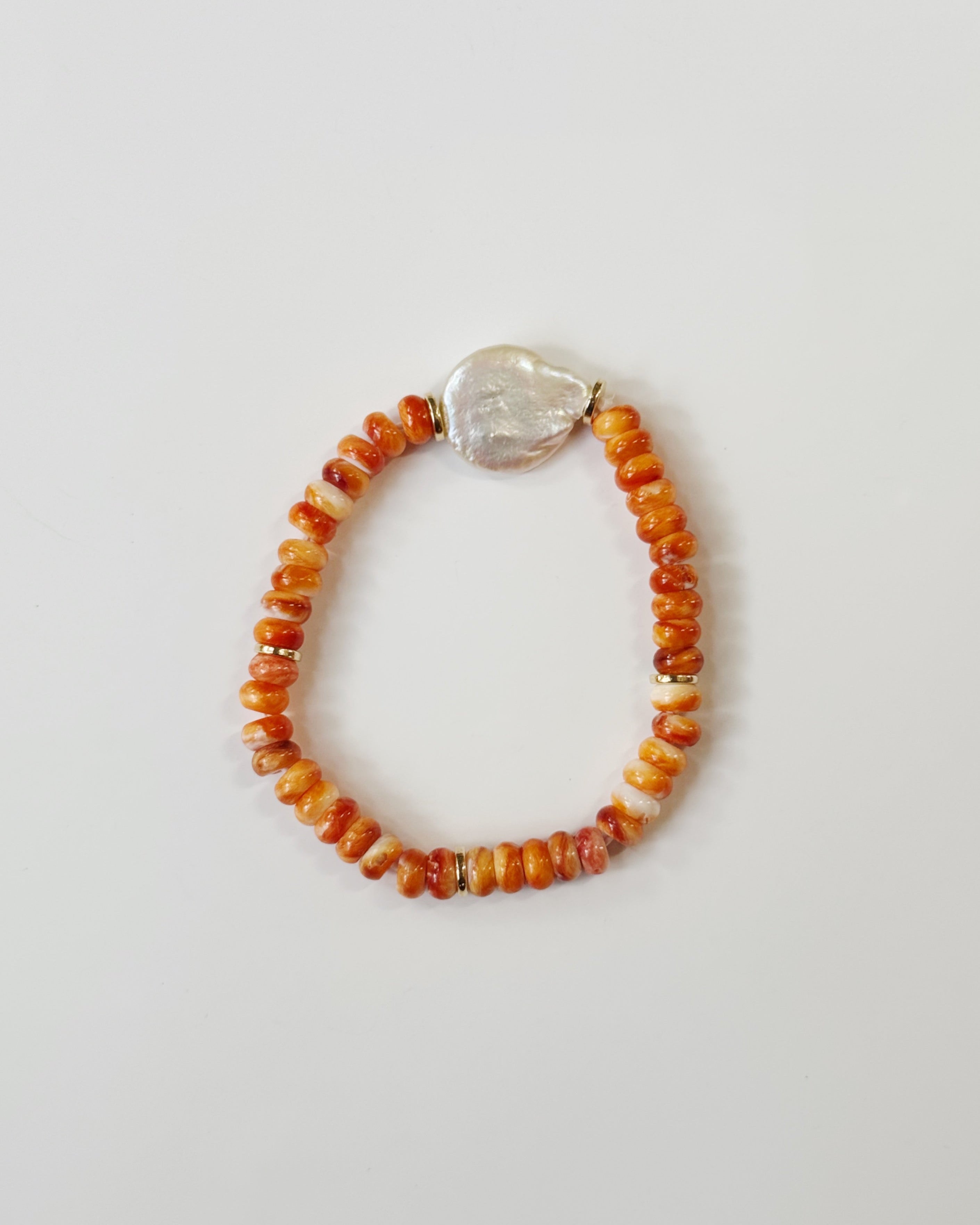 Khemia Legacy - Spiny Oyster Baroque Pearl Bracelet