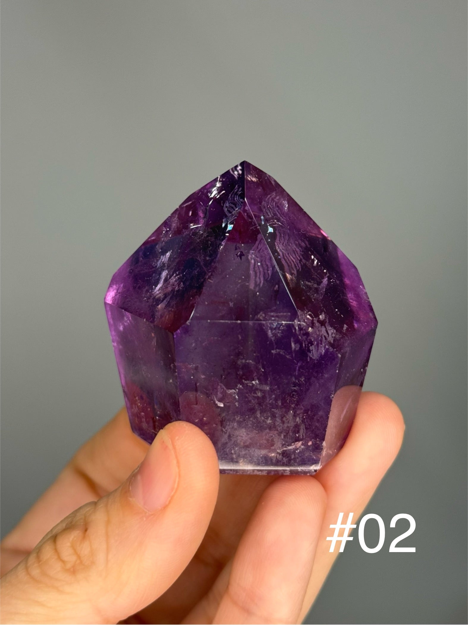 Amethyst Crystal Points for Stress Relief, Protection and Energetic Harmony