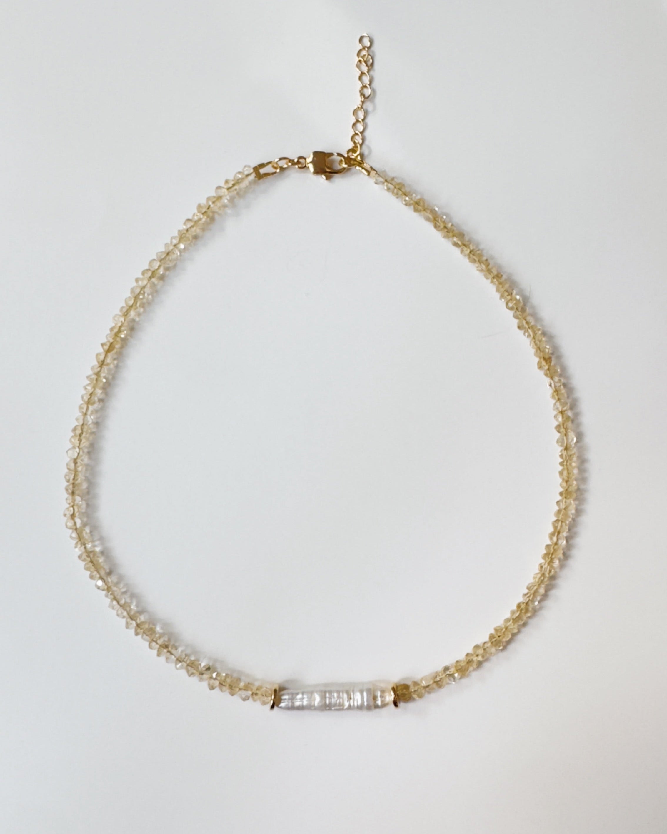 Khemia Legacy - Citrine Pearl choker